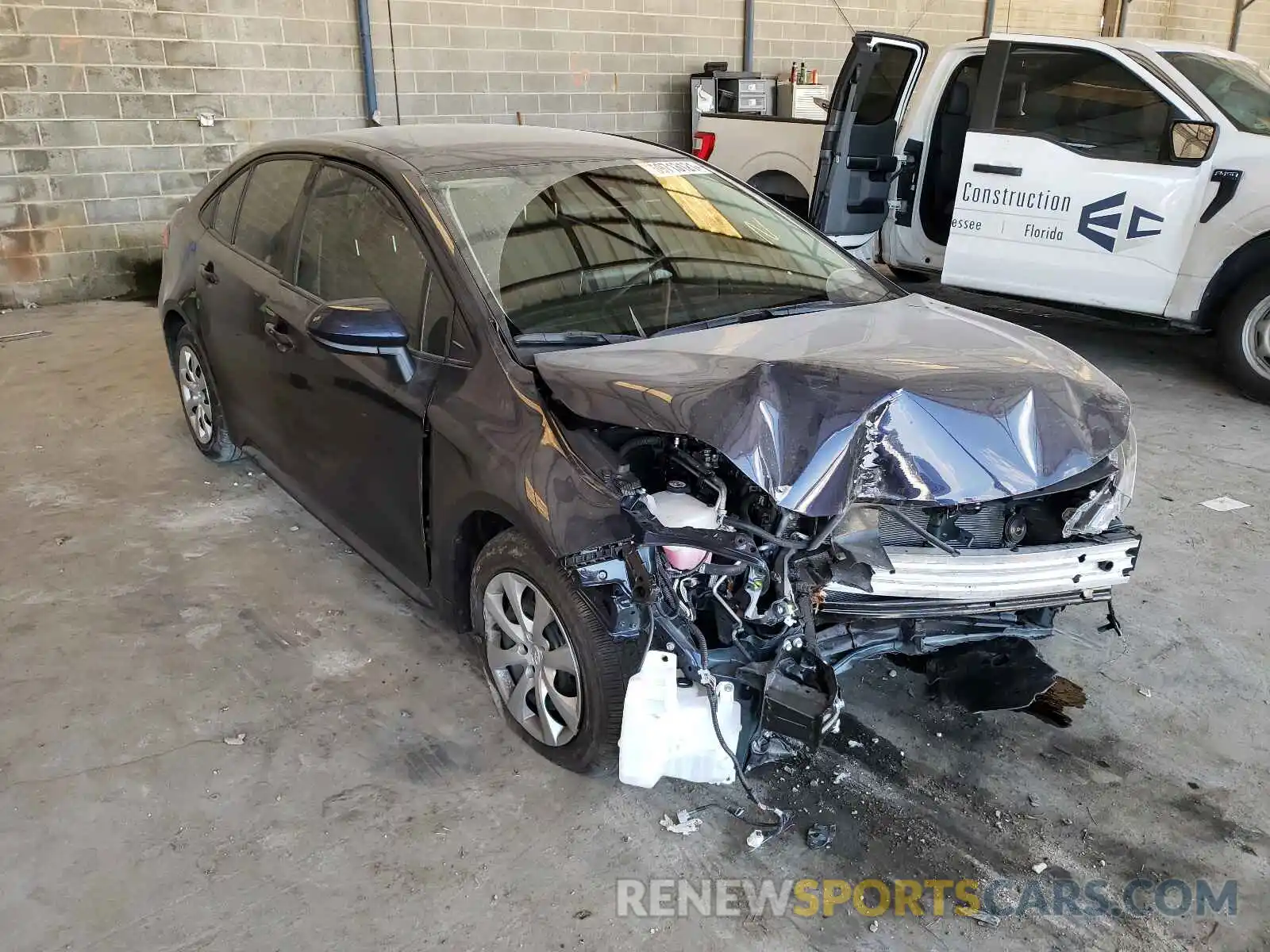 1 Photograph of a damaged car JTDEPMAE4MJ175452 TOYOTA COROLLA 2021