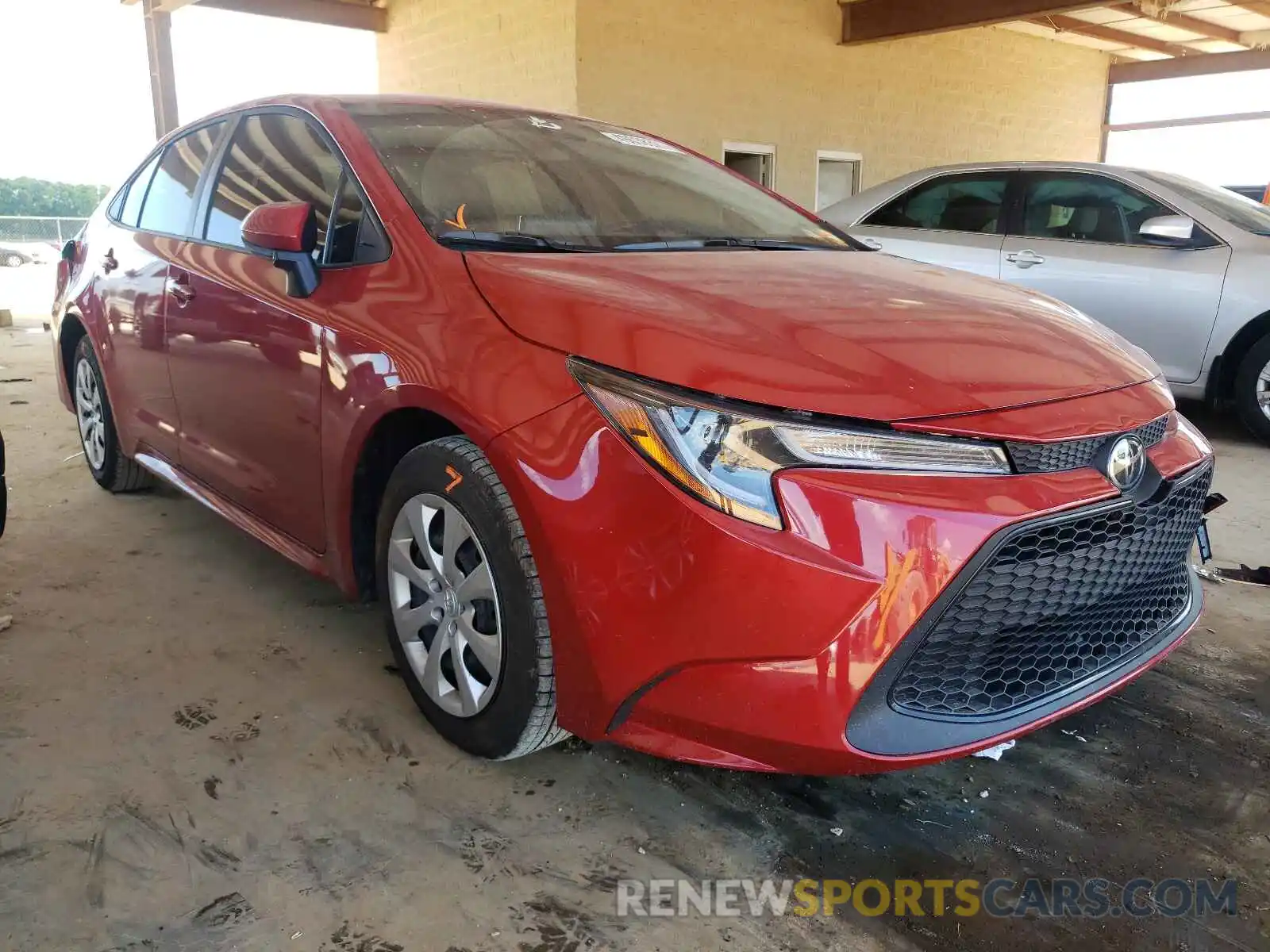 1 Photograph of a damaged car JTDEPMAE4MJ175970 TOYOTA COROLLA 2021