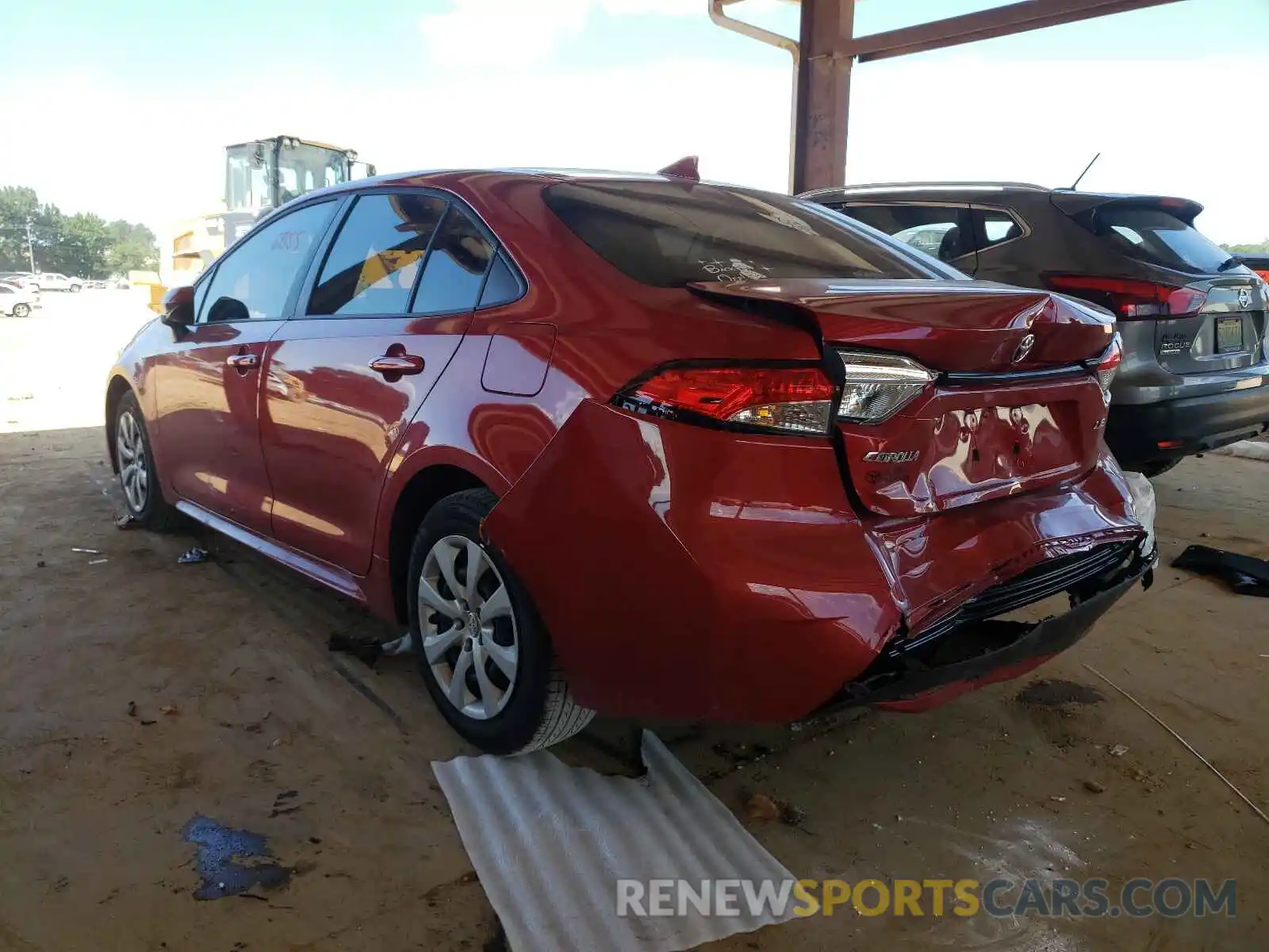 3 Photograph of a damaged car JTDEPMAE4MJ175970 TOYOTA COROLLA 2021