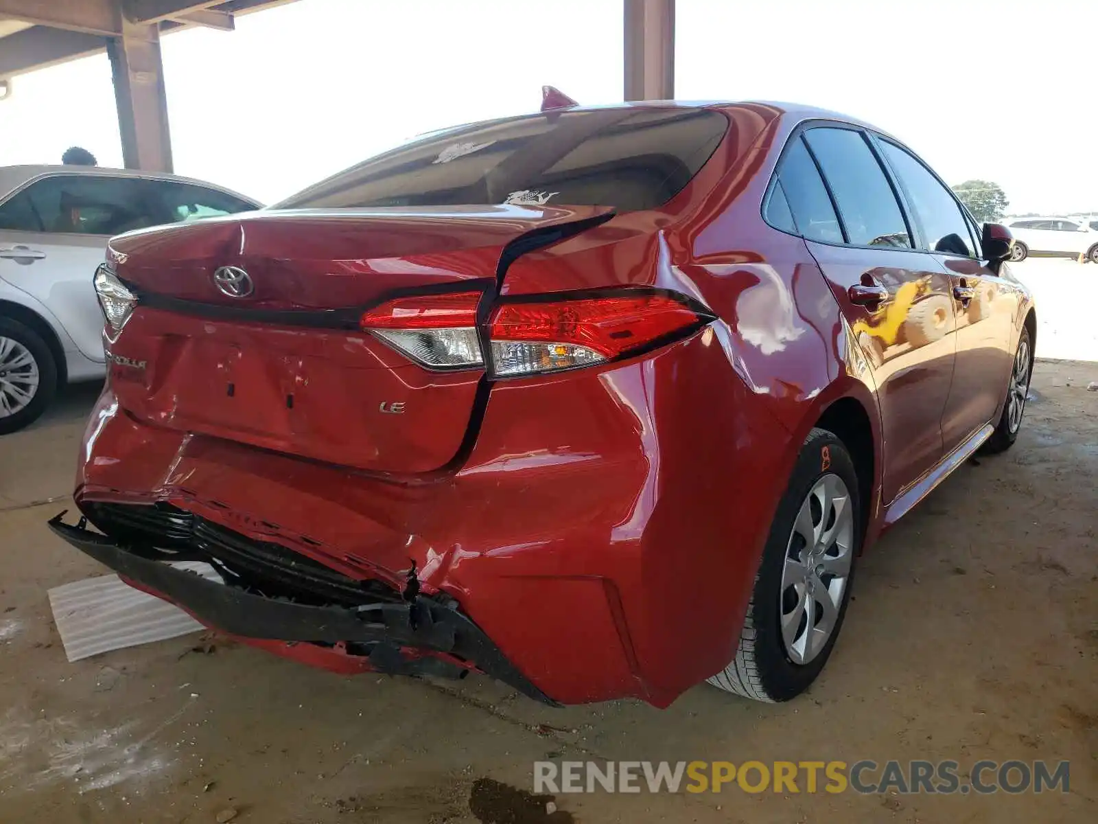 4 Photograph of a damaged car JTDEPMAE4MJ175970 TOYOTA COROLLA 2021