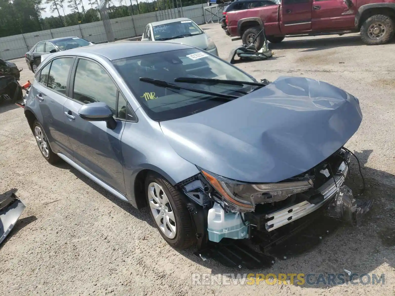 1 Photograph of a damaged car JTDEPMAE4MJ176617 TOYOTA COROLLA 2021