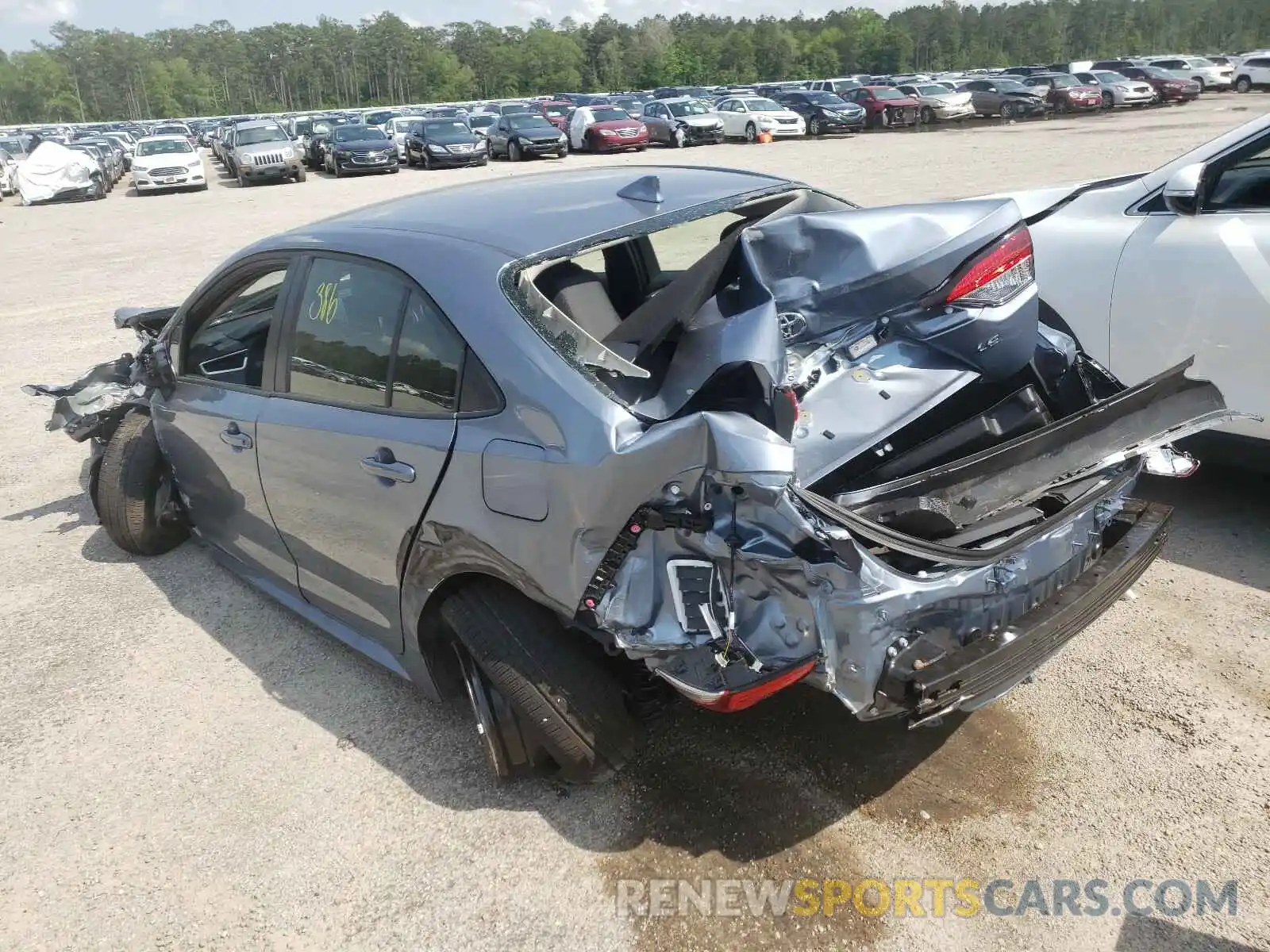 3 Photograph of a damaged car JTDEPMAE4MJ176617 TOYOTA COROLLA 2021