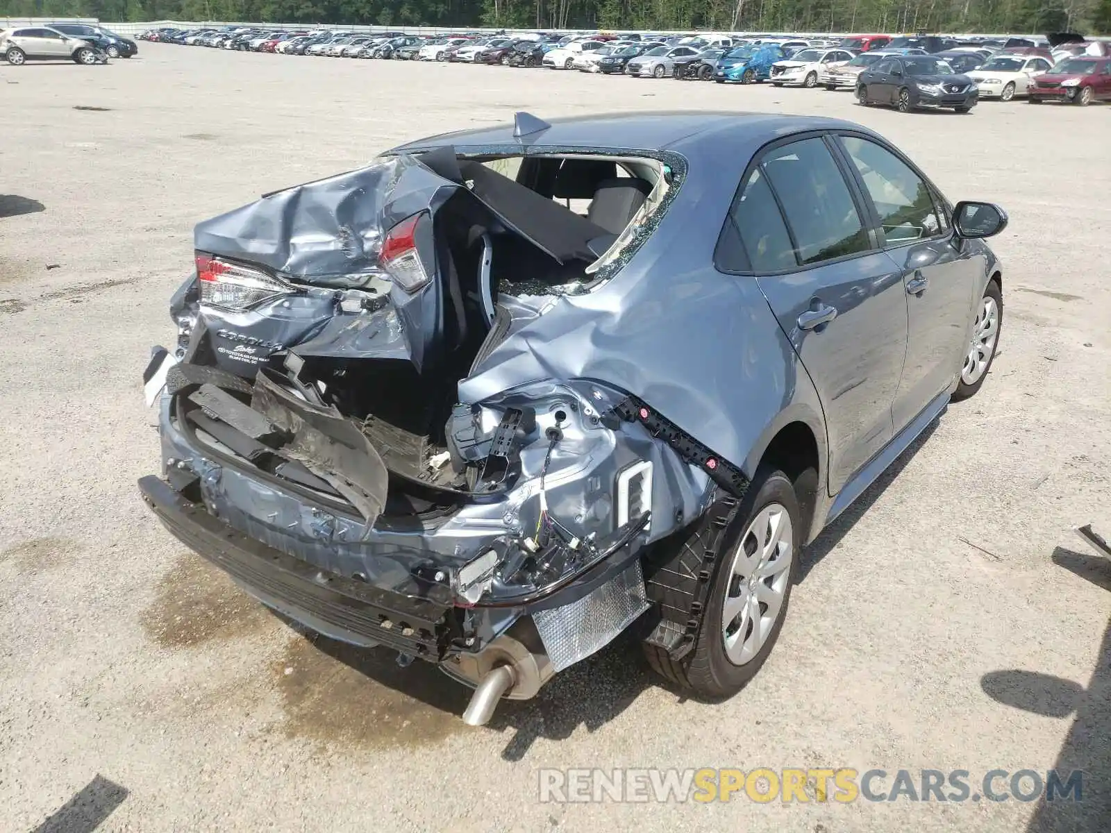 4 Photograph of a damaged car JTDEPMAE4MJ176617 TOYOTA COROLLA 2021