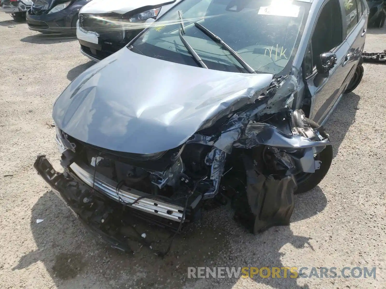 9 Photograph of a damaged car JTDEPMAE4MJ176617 TOYOTA COROLLA 2021