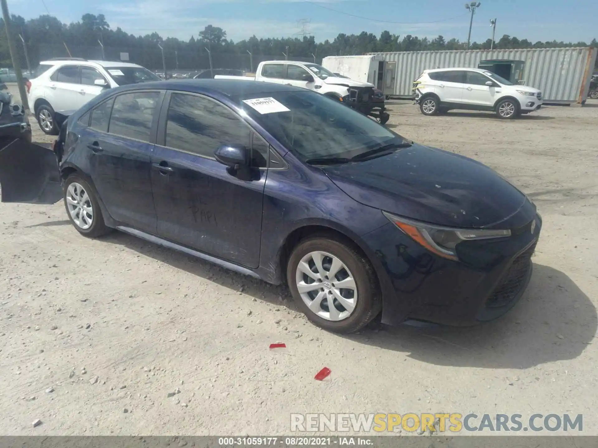 1 Photograph of a damaged car JTDEPMAE4MJ176813 TOYOTA COROLLA 2021