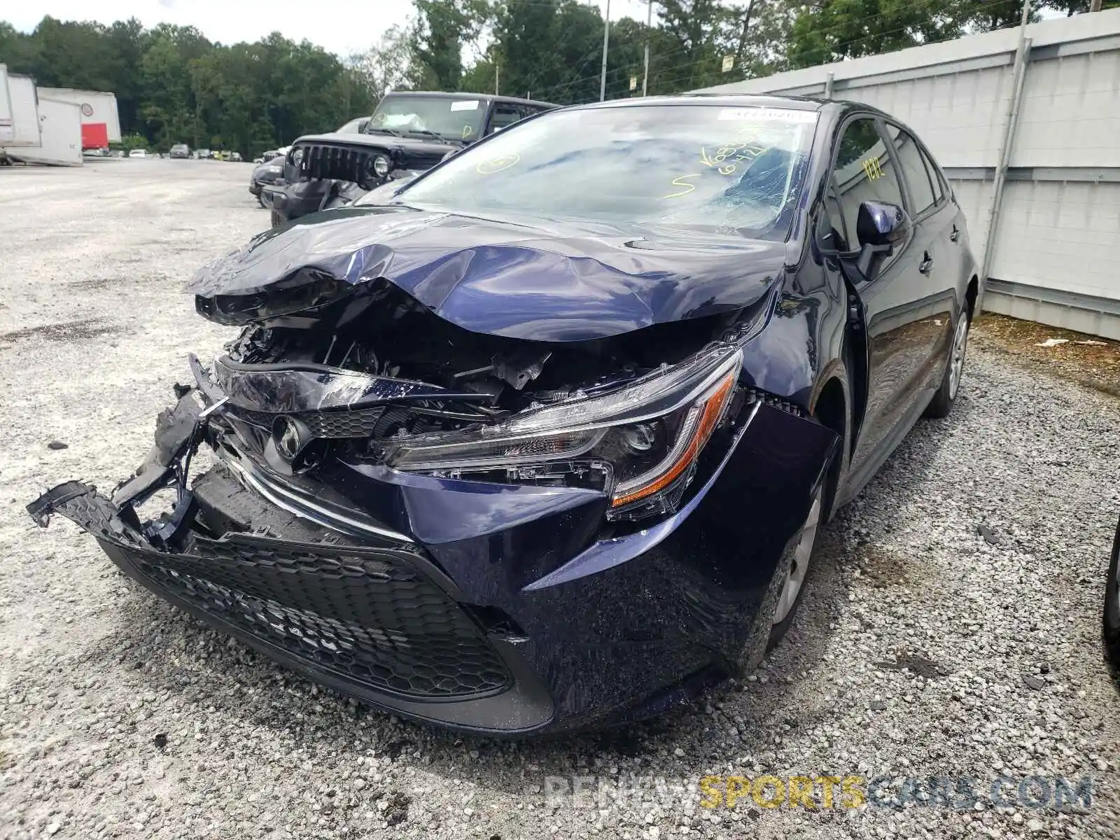 2 Photograph of a damaged car JTDEPMAE4MJ176830 TOYOTA COROLLA 2021