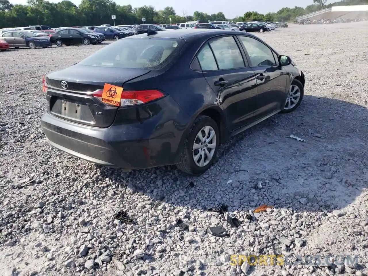 4 Photograph of a damaged car JTDEPMAE4MJ177346 TOYOTA COROLLA 2021