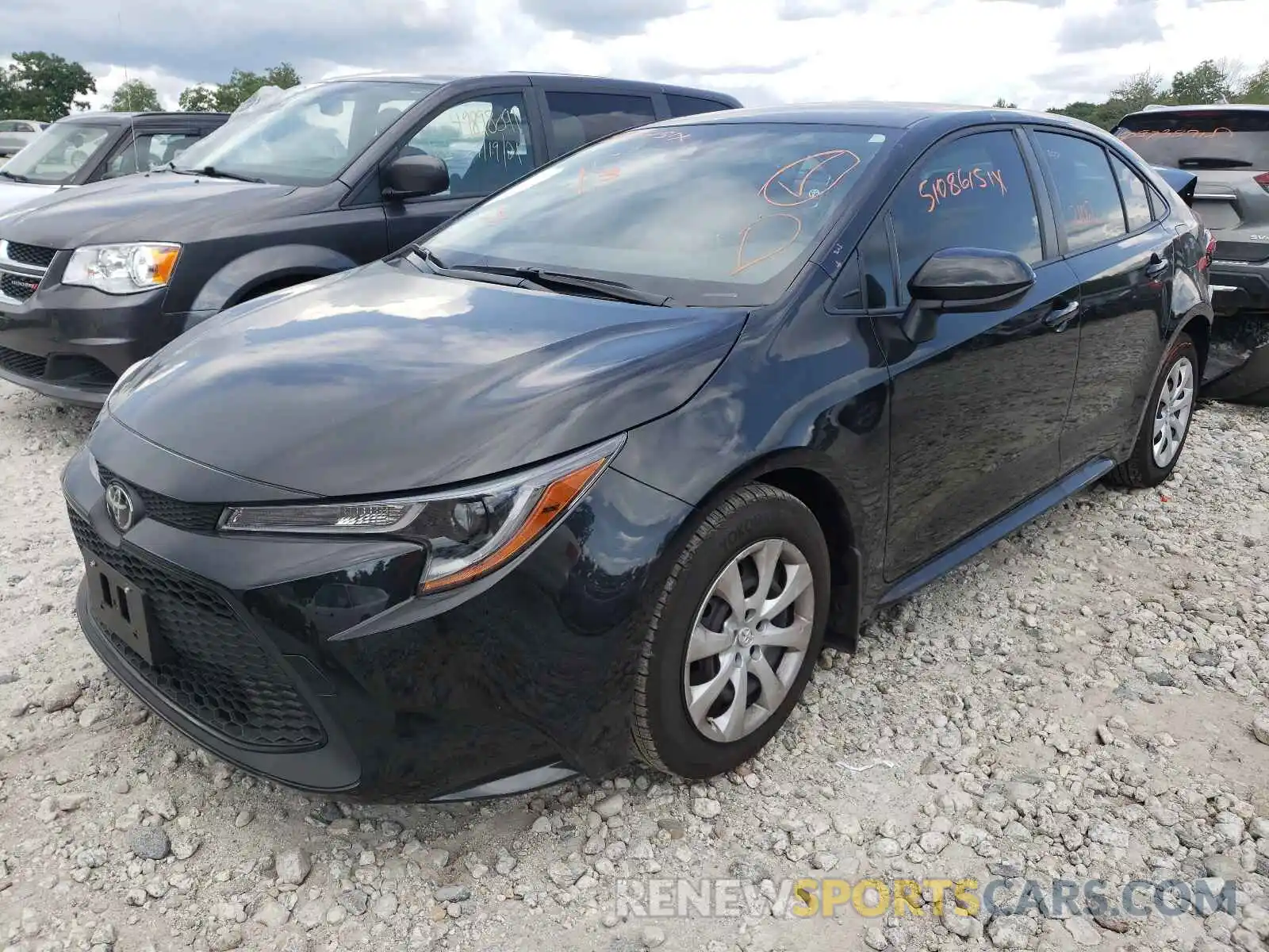 2 Photograph of a damaged car JTDEPMAE4MJ177668 TOYOTA COROLLA 2021