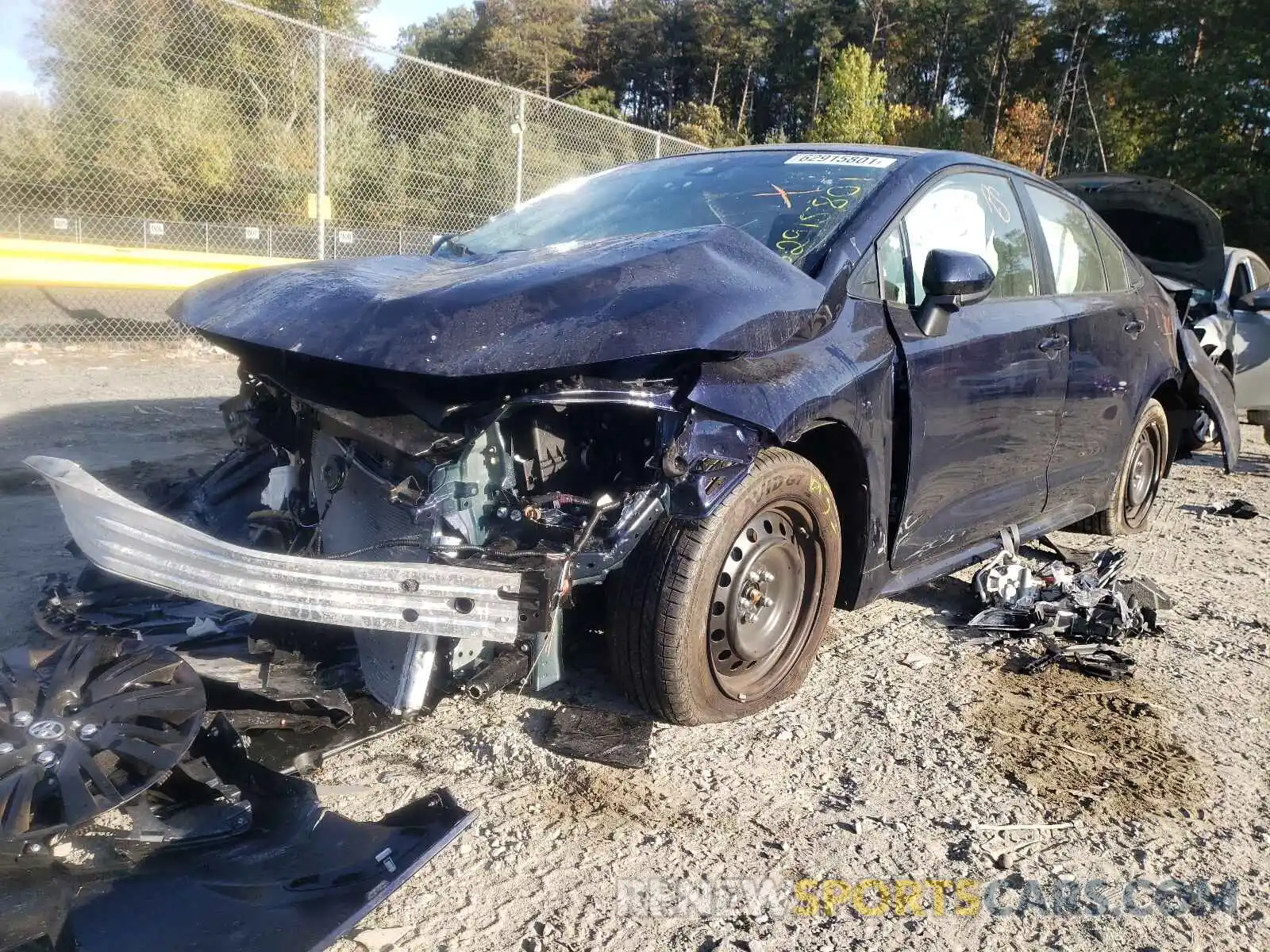 2 Photograph of a damaged car JTDEPMAE4MJ177766 TOYOTA COROLLA 2021