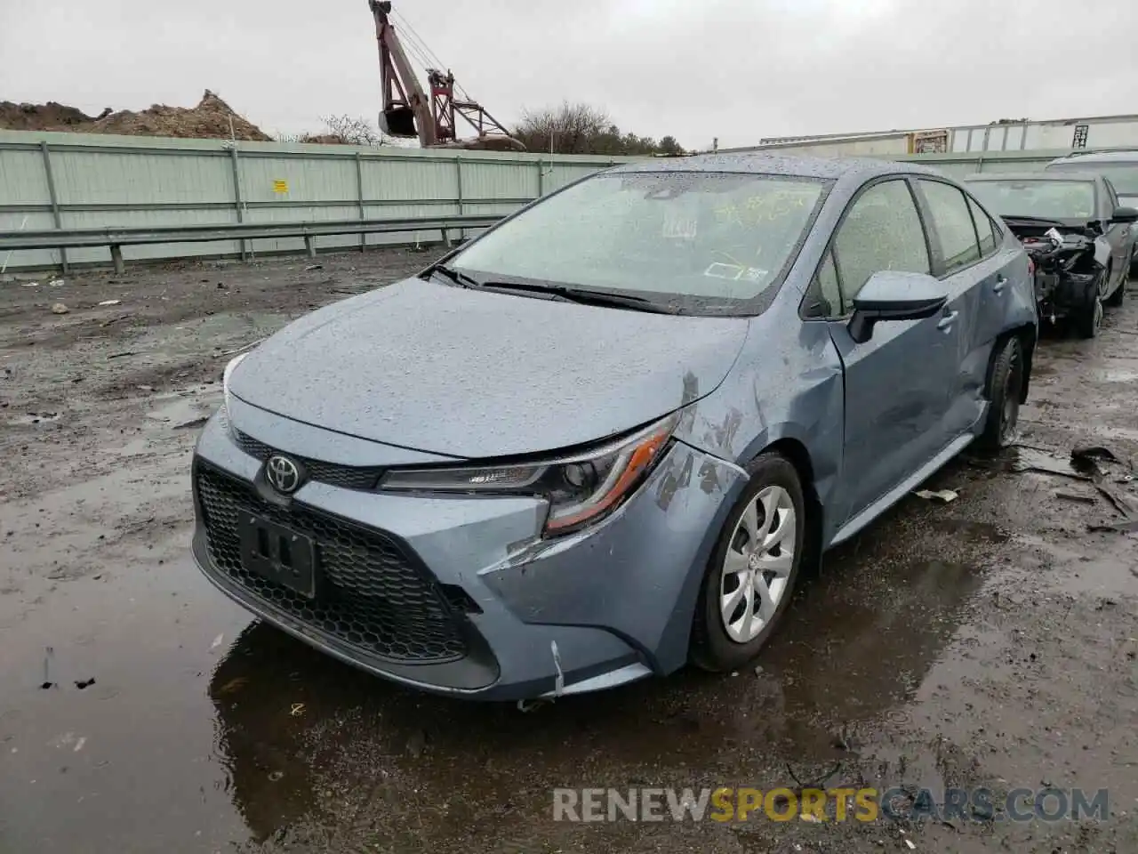 2 Photograph of a damaged car JTDEPMAE4MJ178576 TOYOTA COROLLA 2021