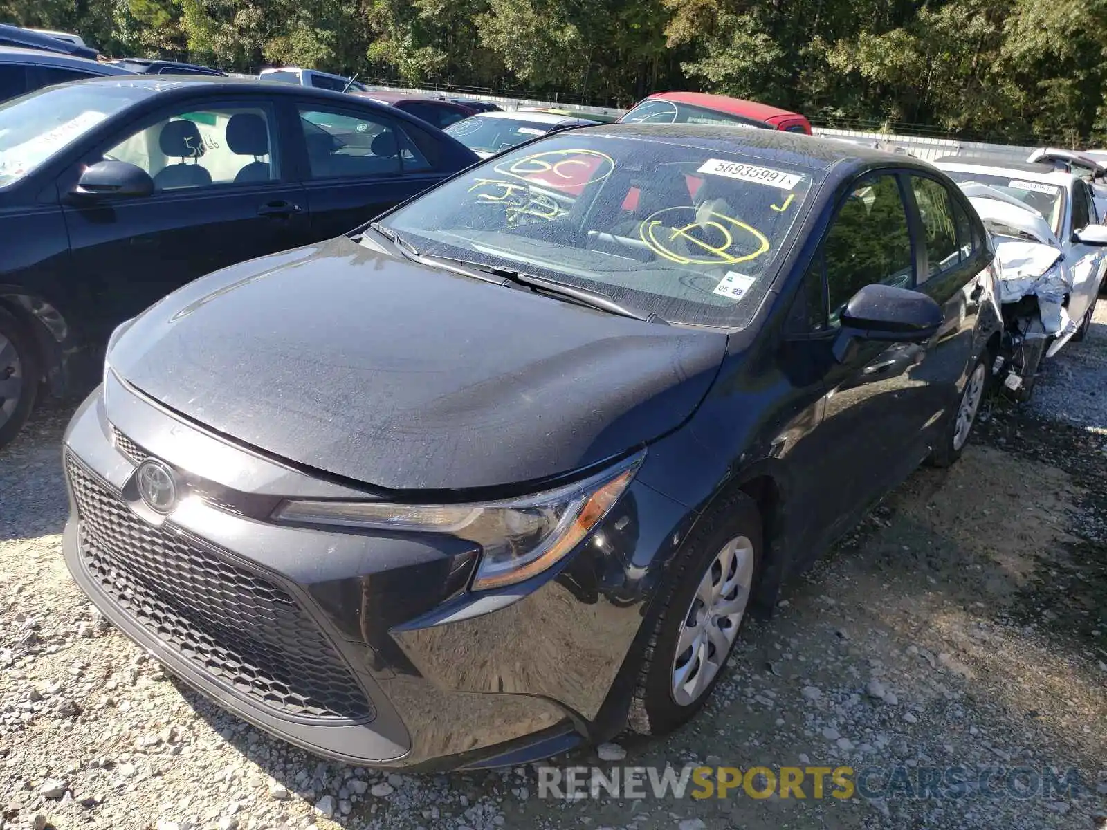 2 Photograph of a damaged car JTDEPMAE4MJ178819 TOYOTA COROLLA 2021