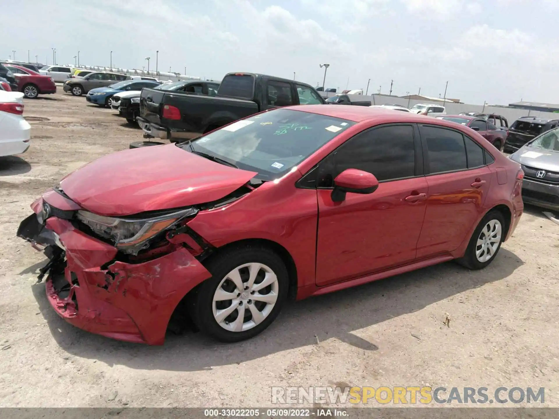 2 Photograph of a damaged car JTDEPMAE4MJ179291 TOYOTA COROLLA 2021