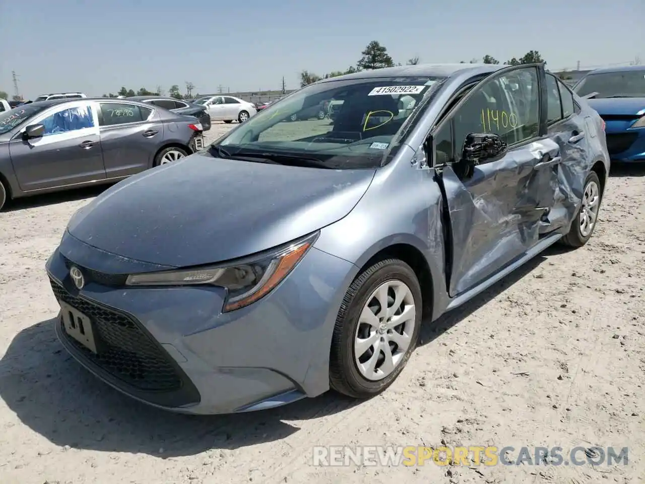 2 Photograph of a damaged car JTDEPMAE4MJ179310 TOYOTA COROLLA 2021