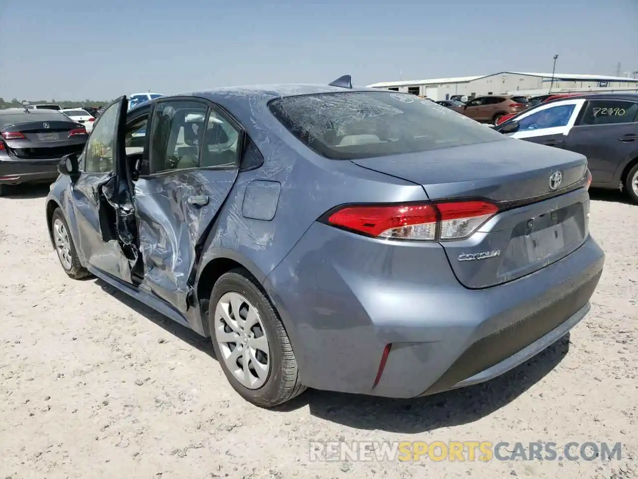 3 Photograph of a damaged car JTDEPMAE4MJ179310 TOYOTA COROLLA 2021