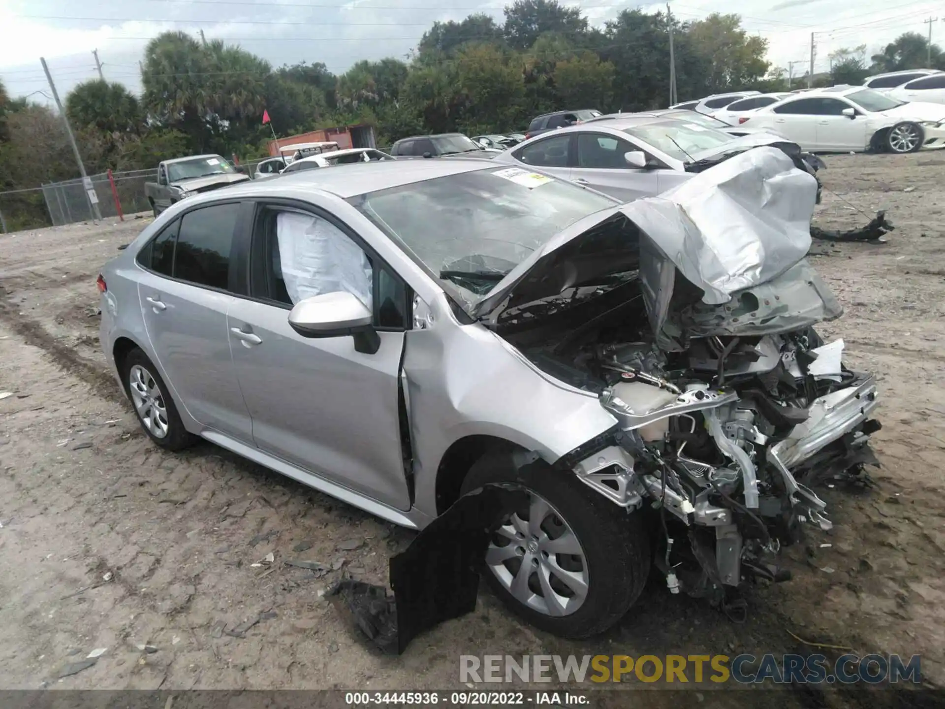 1 Photograph of a damaged car JTDEPMAE4MJ179629 TOYOTA COROLLA 2021