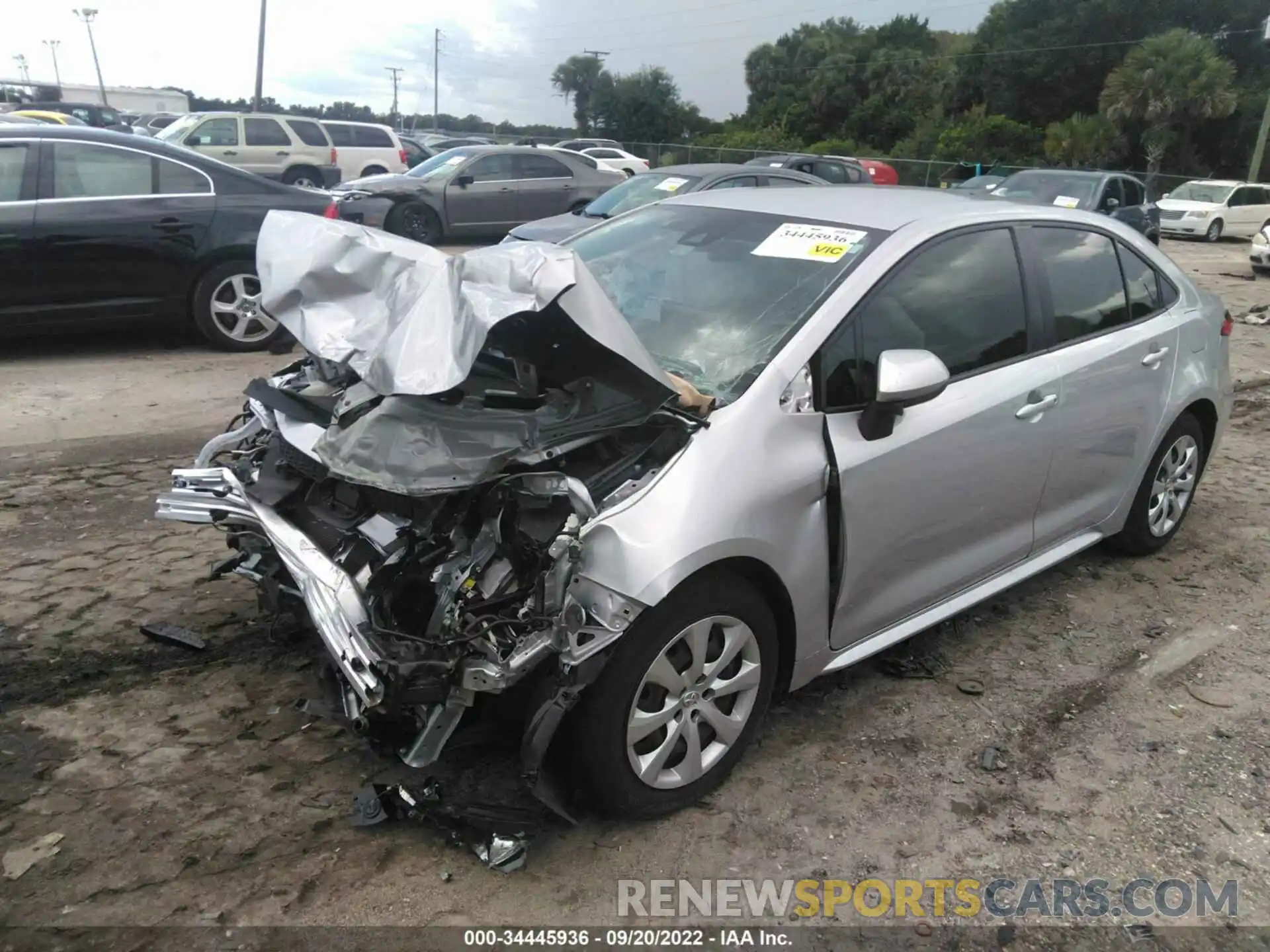 2 Photograph of a damaged car JTDEPMAE4MJ179629 TOYOTA COROLLA 2021