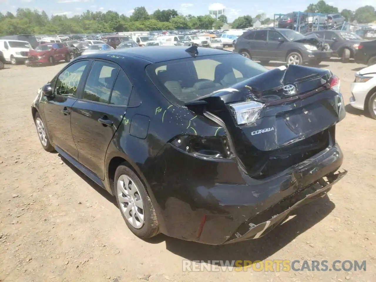 3 Photograph of a damaged car JTDEPMAE4MJ179873 TOYOTA COROLLA 2021