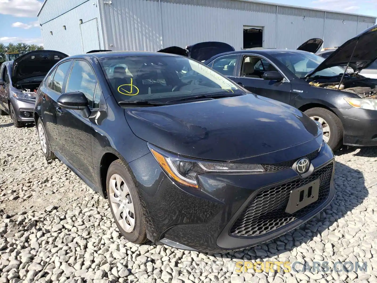 1 Photograph of a damaged car JTDEPMAE4MJ180537 TOYOTA COROLLA 2021