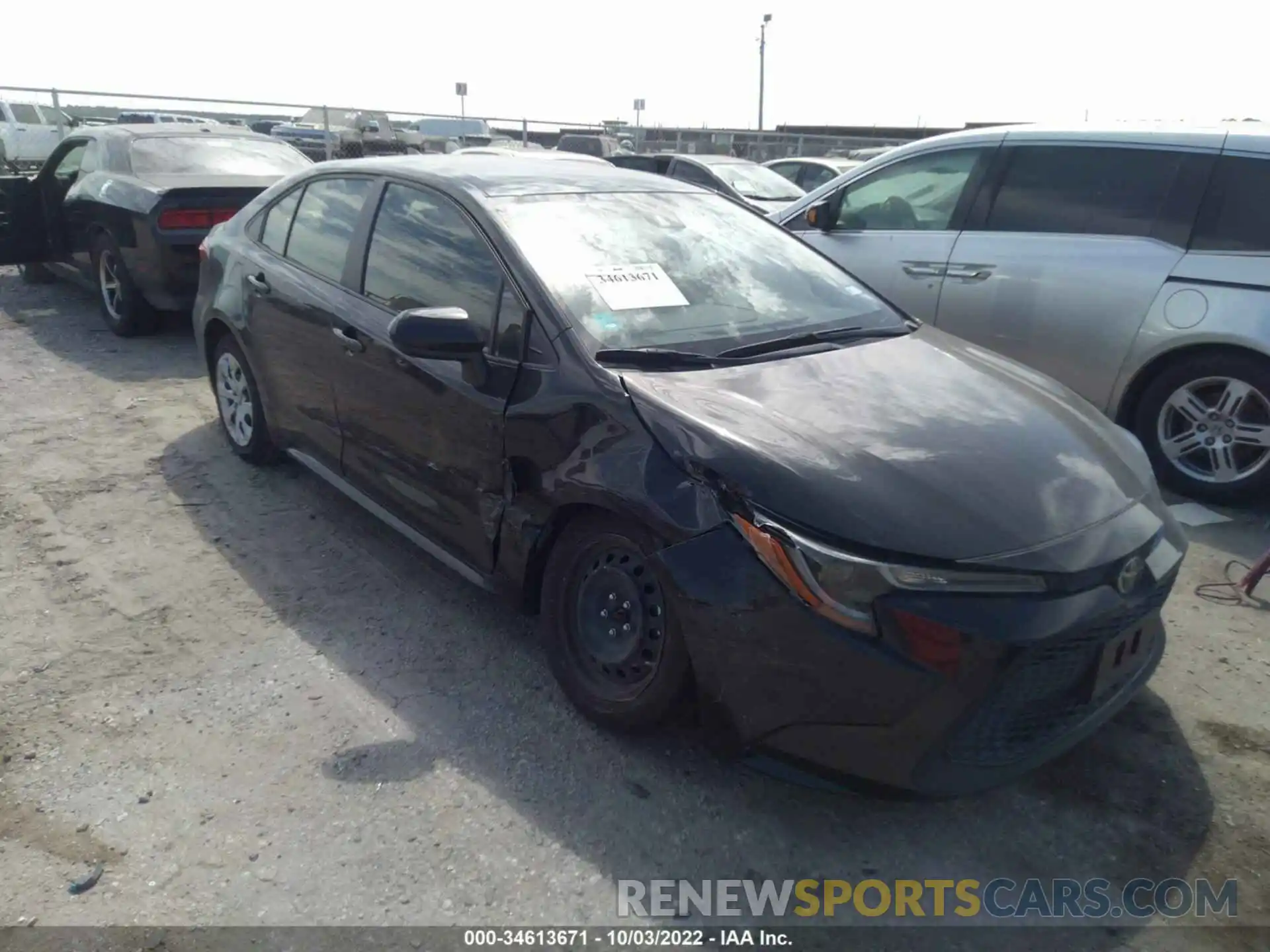 1 Photograph of a damaged car JTDEPMAE4MJ182918 TOYOTA COROLLA 2021