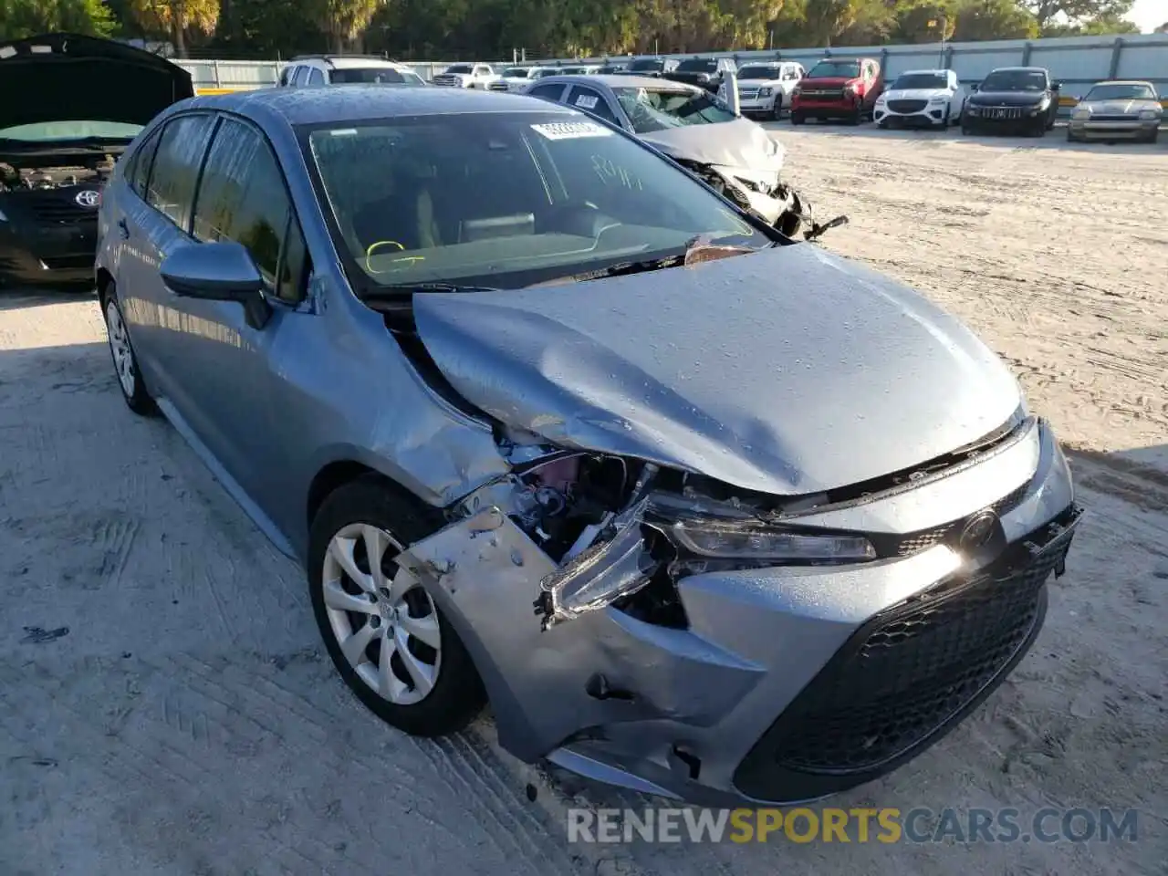 1 Photograph of a damaged car JTDEPMAE4MJ184135 TOYOTA COROLLA 2021