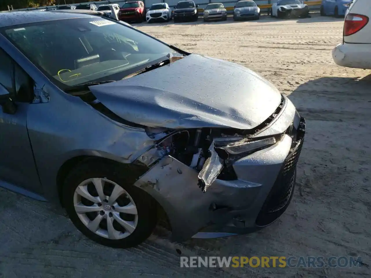 9 Photograph of a damaged car JTDEPMAE4MJ184135 TOYOTA COROLLA 2021