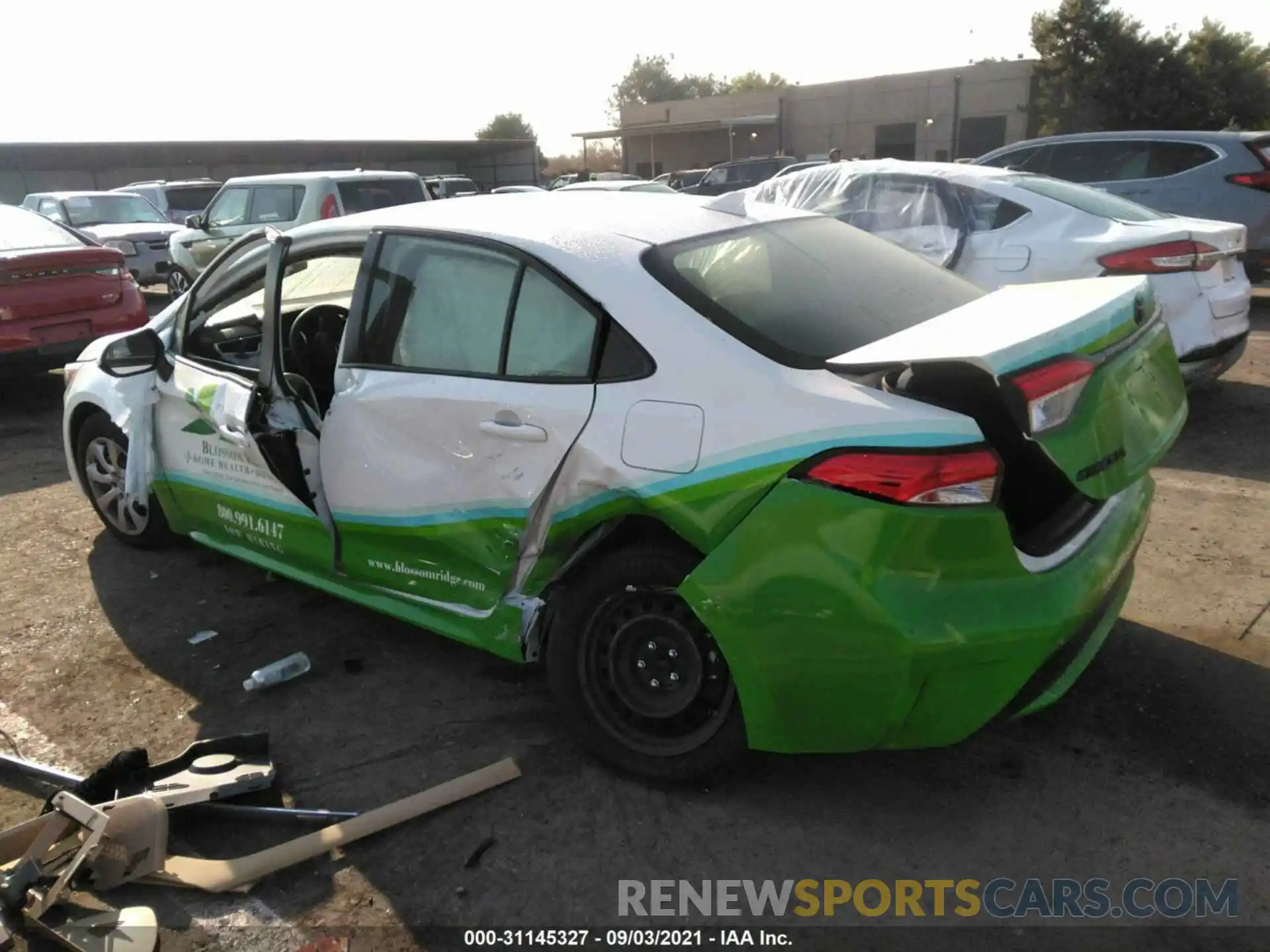 3 Photograph of a damaged car JTDEPMAE4MJ186208 TOYOTA COROLLA 2021