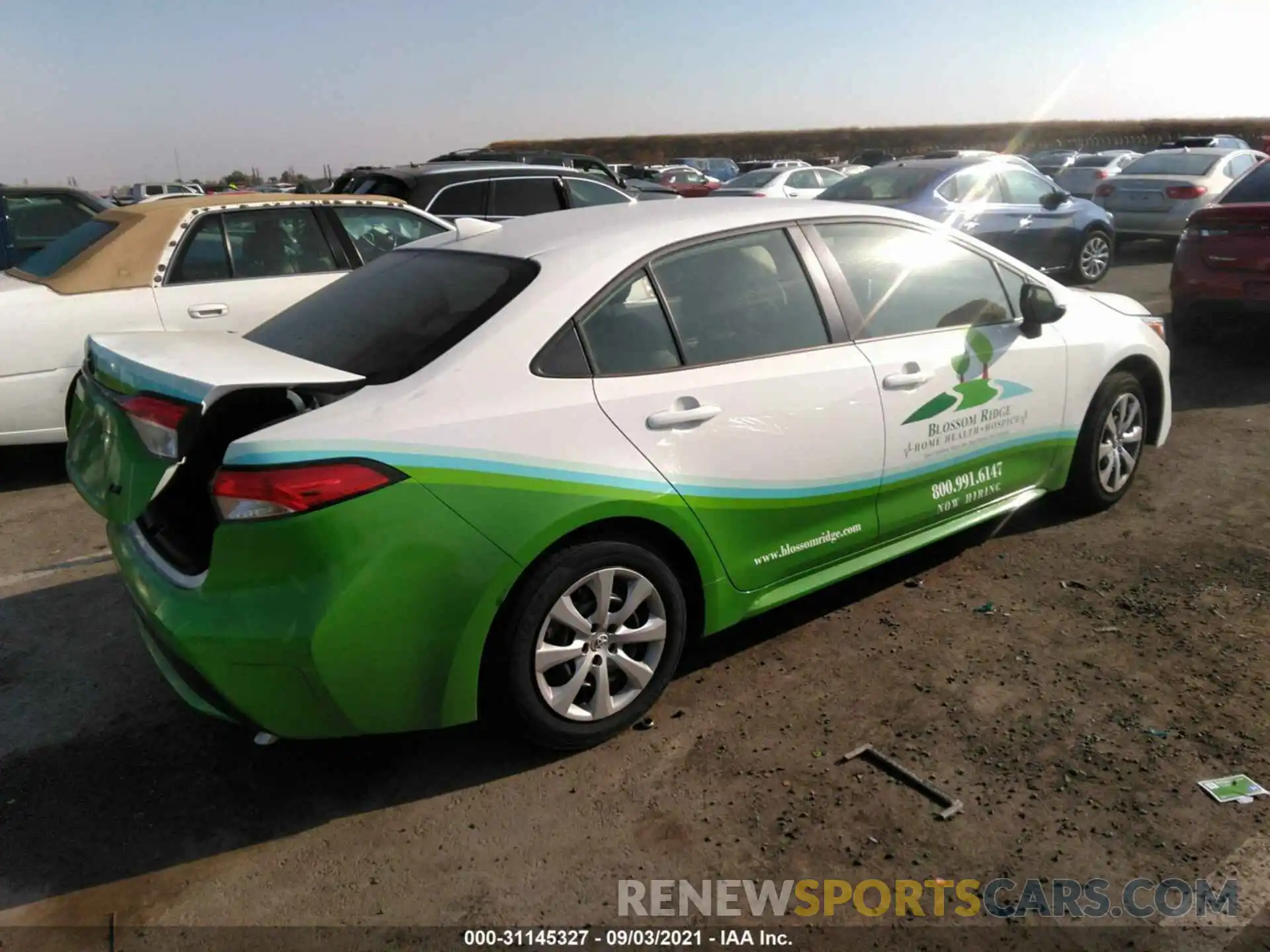 4 Photograph of a damaged car JTDEPMAE4MJ186208 TOYOTA COROLLA 2021