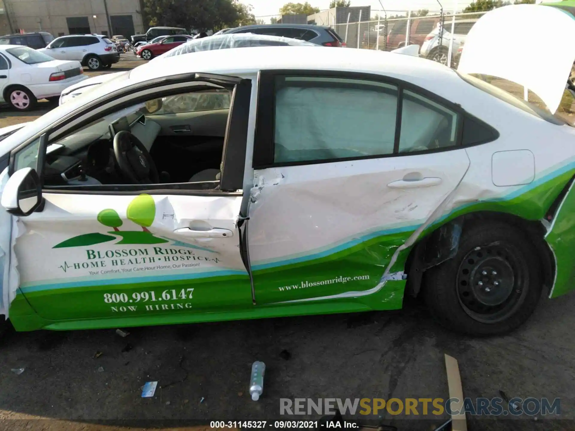 6 Photograph of a damaged car JTDEPMAE4MJ186208 TOYOTA COROLLA 2021