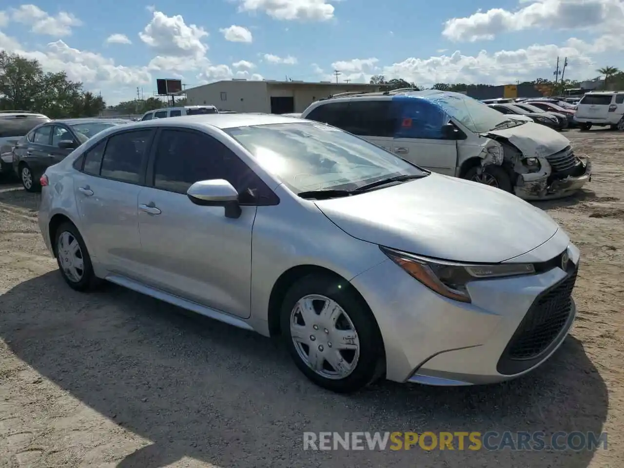 1 Photograph of a damaged car JTDEPMAE4MJ187035 TOYOTA COROLLA 2021