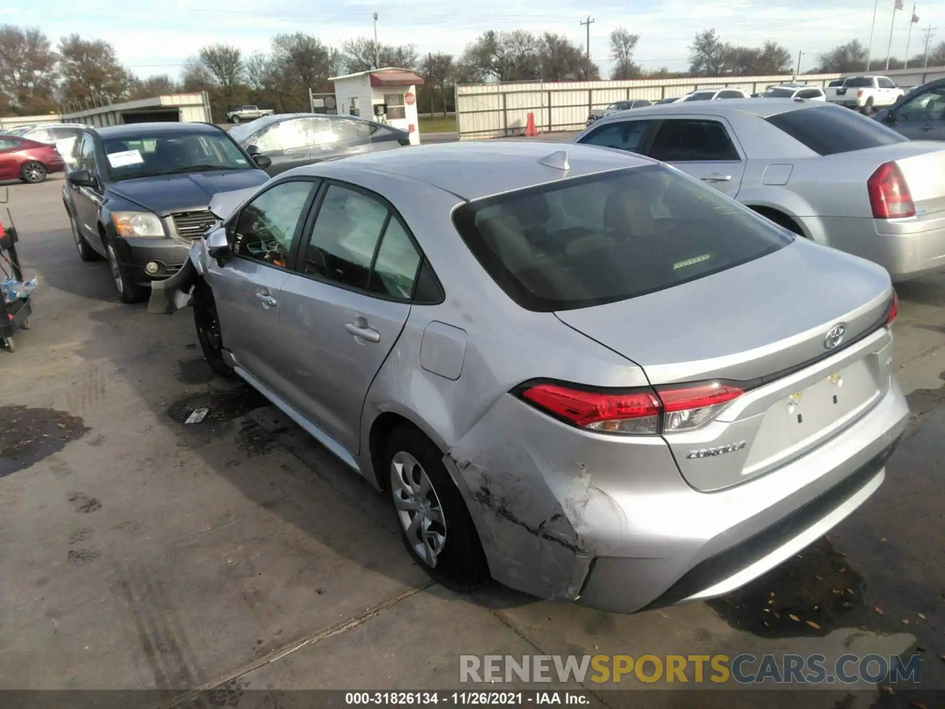 3 Photograph of a damaged car JTDEPMAE4MJ188315 TOYOTA COROLLA 2021