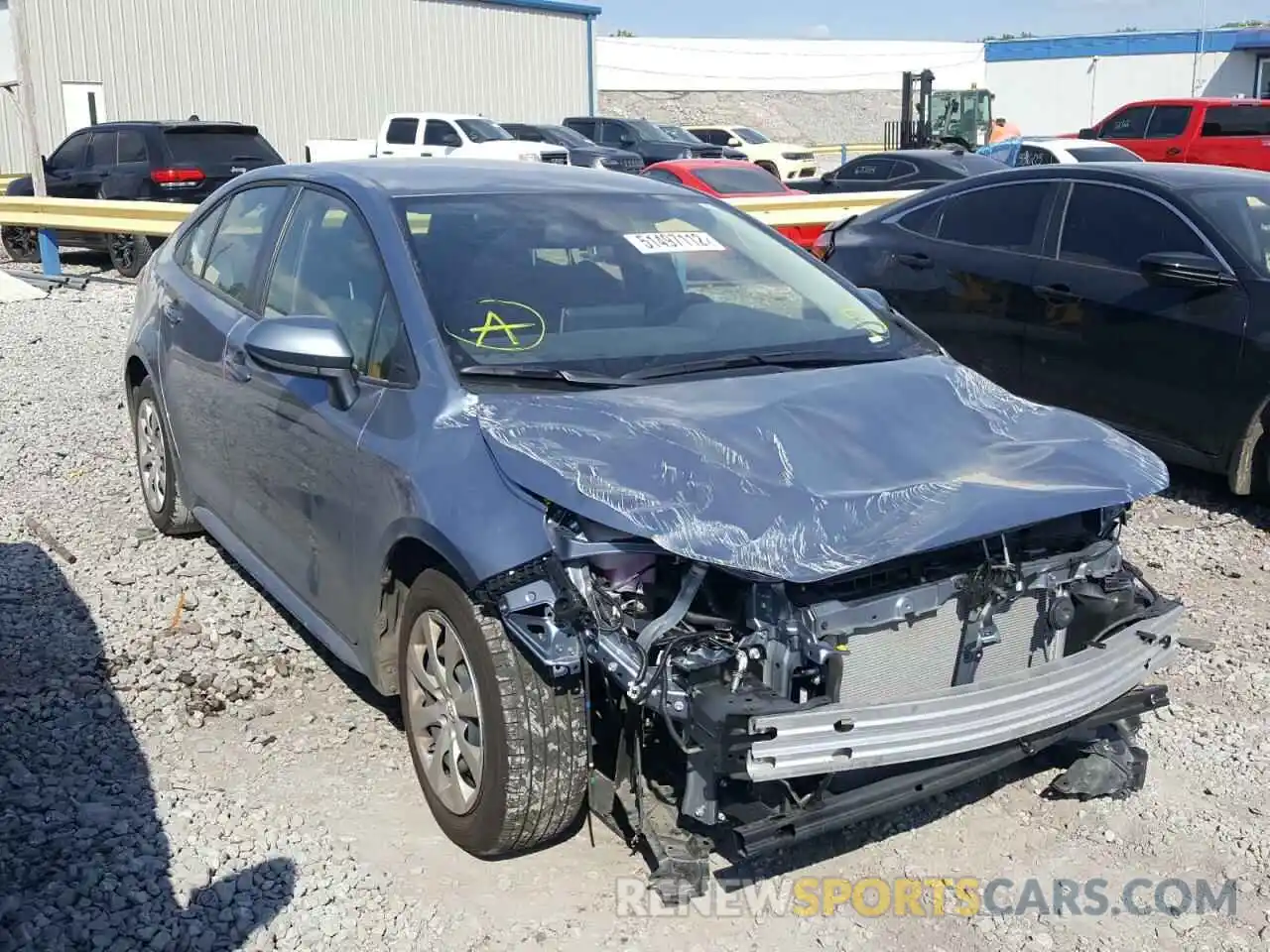 1 Photograph of a damaged car JTDEPMAE4MJ188587 TOYOTA COROLLA 2021