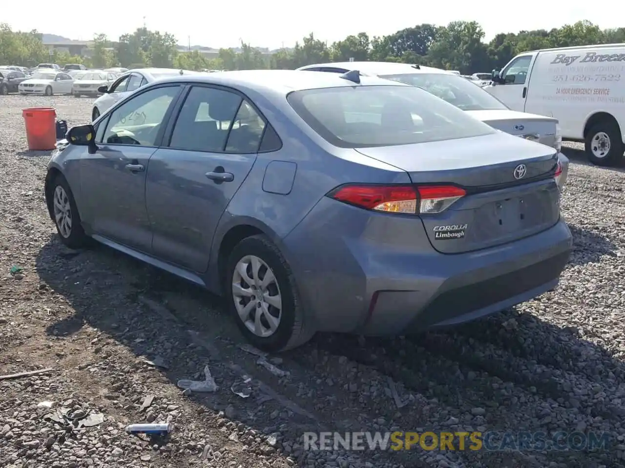 3 Photograph of a damaged car JTDEPMAE4MJ188587 TOYOTA COROLLA 2021