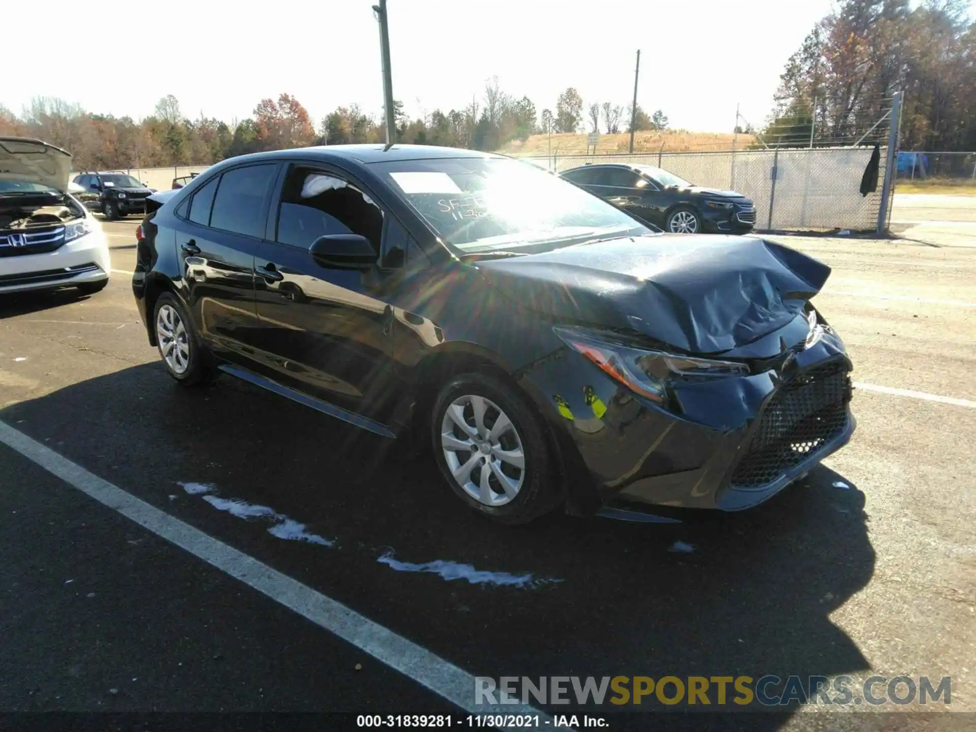 1 Photograph of a damaged car JTDEPMAE5MJ118001 TOYOTA COROLLA 2021