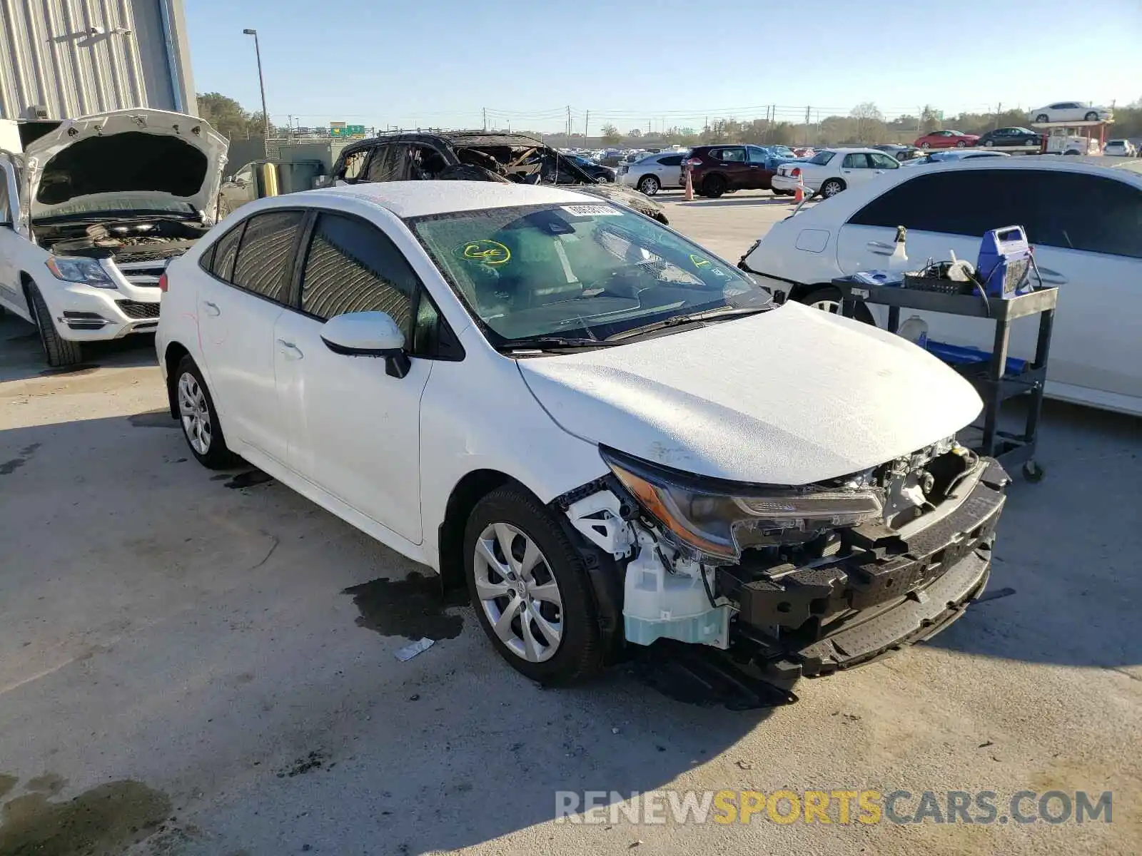 1 Photograph of a damaged car JTDEPMAE5MJ118208 TOYOTA COROLLA 2021