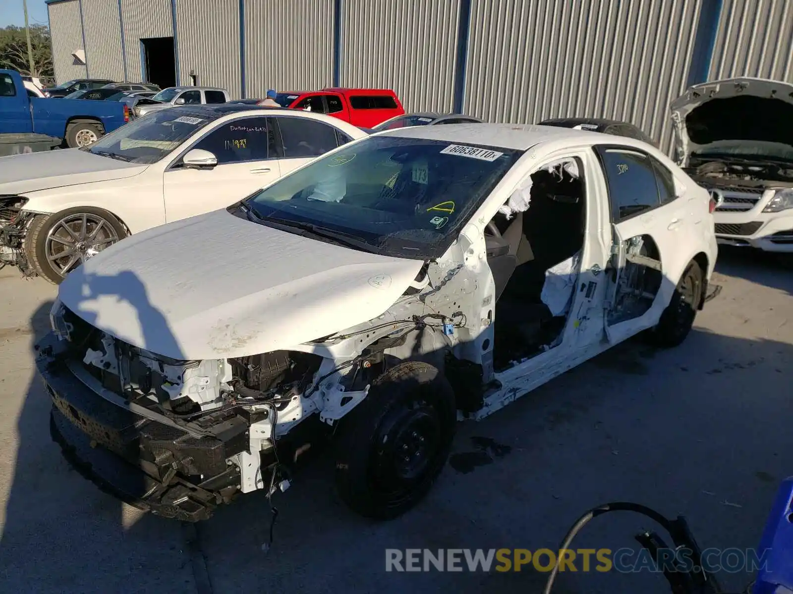 2 Photograph of a damaged car JTDEPMAE5MJ118208 TOYOTA COROLLA 2021