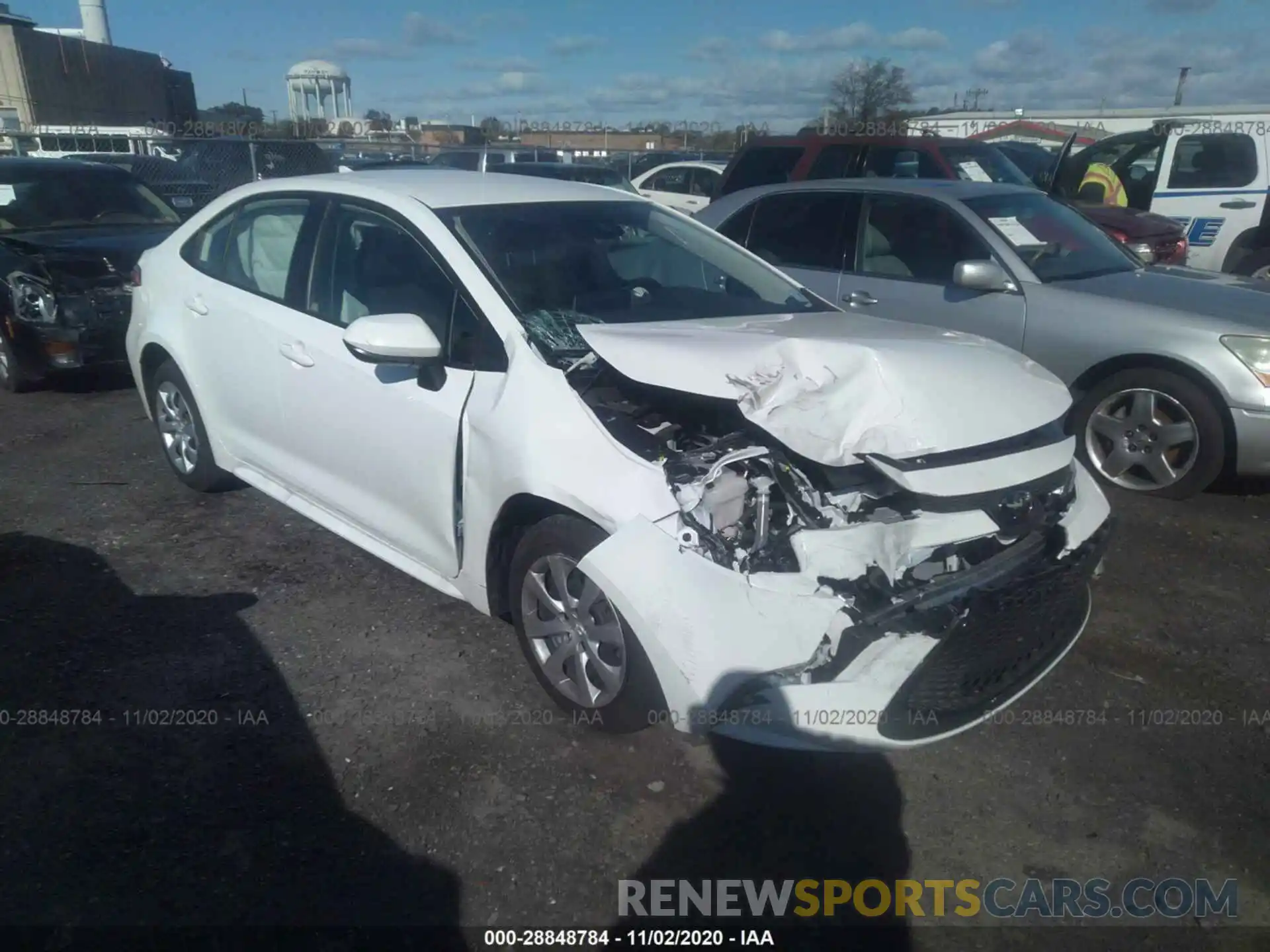 1 Photograph of a damaged car JTDEPMAE5MJ120475 TOYOTA COROLLA 2021