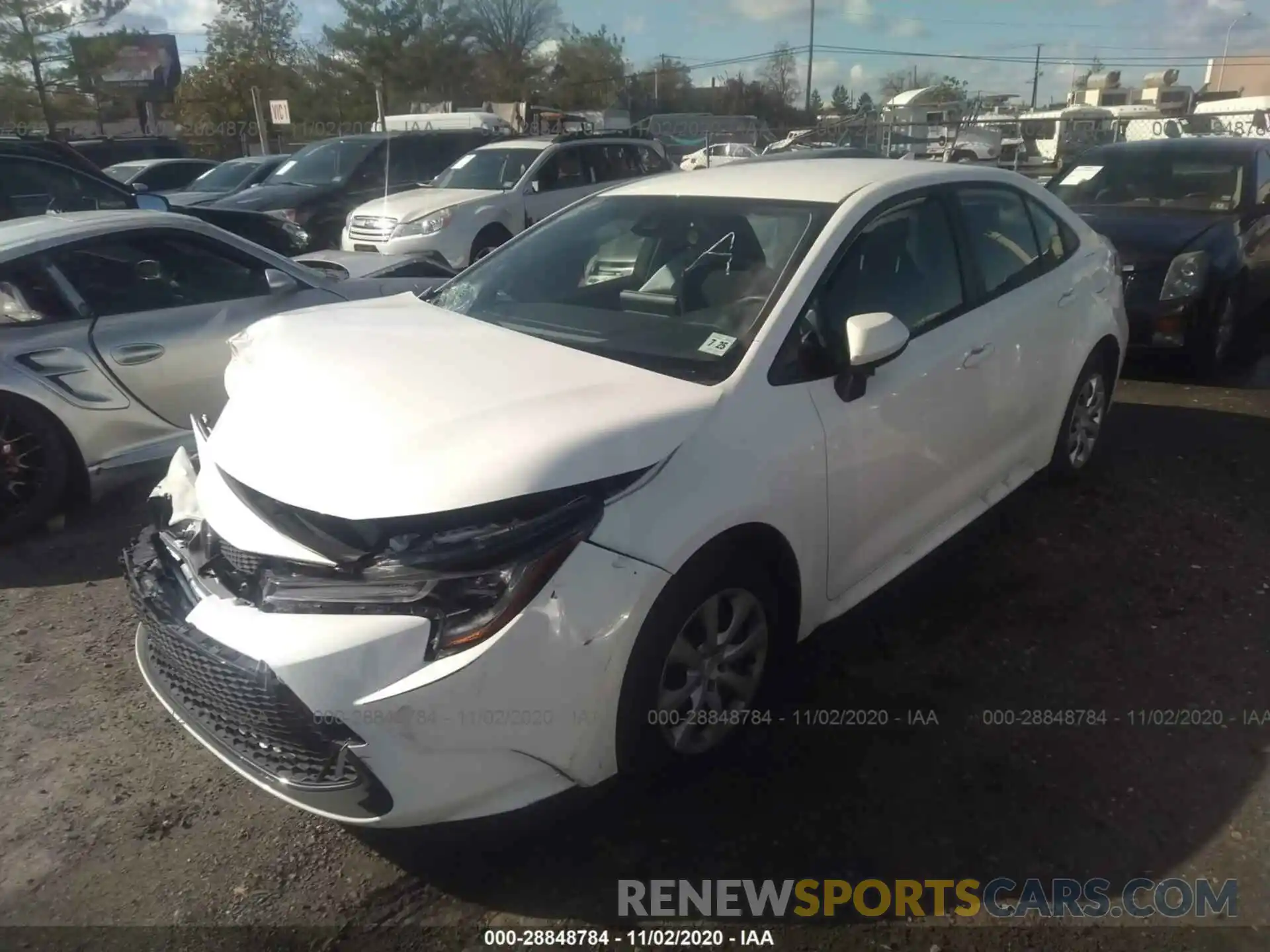 2 Photograph of a damaged car JTDEPMAE5MJ120475 TOYOTA COROLLA 2021