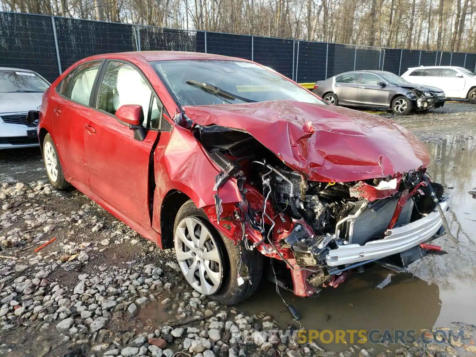 1 Photograph of a damaged car JTDEPMAE5MJ121402 TOYOTA COROLLA 2021