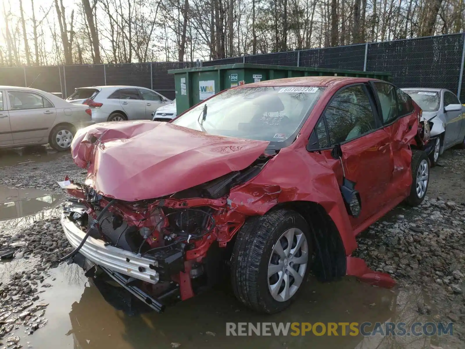 2 Photograph of a damaged car JTDEPMAE5MJ121402 TOYOTA COROLLA 2021