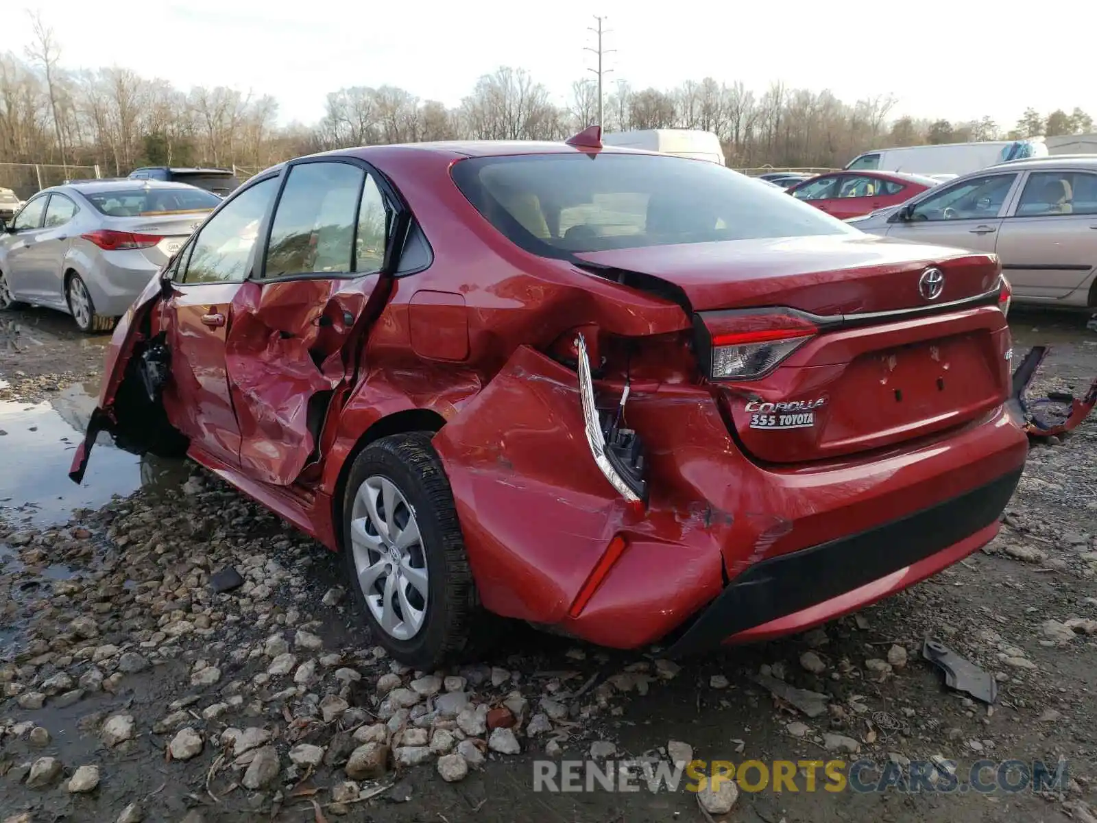 3 Photograph of a damaged car JTDEPMAE5MJ121402 TOYOTA COROLLA 2021