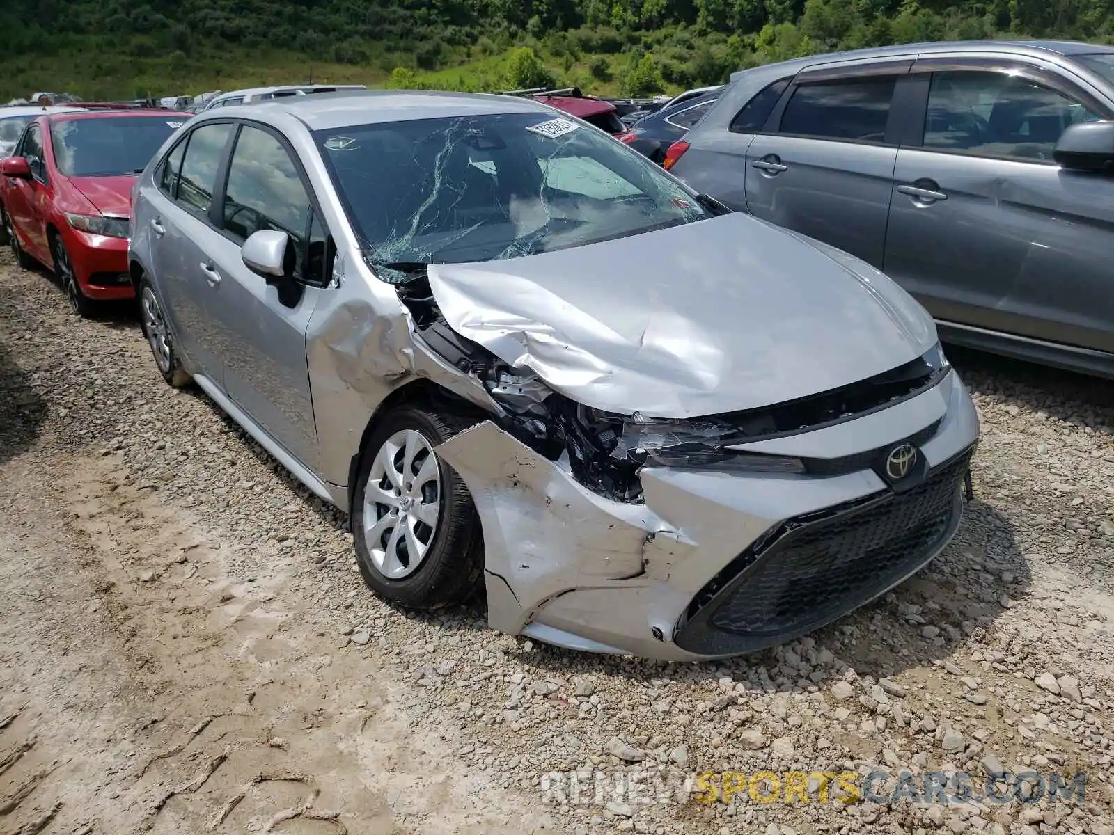 1 Photograph of a damaged car JTDEPMAE5MJ121805 TOYOTA COROLLA 2021