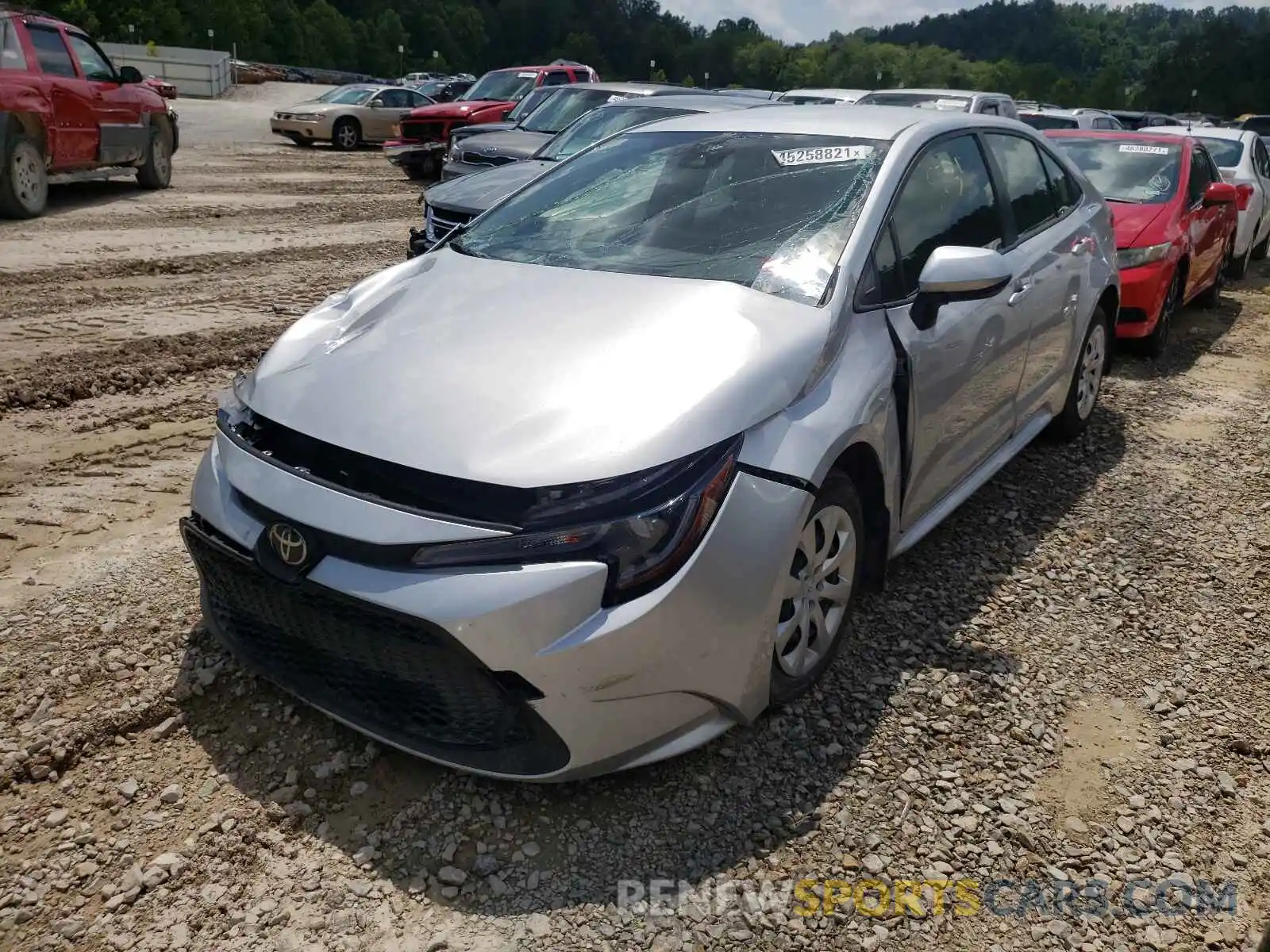 2 Photograph of a damaged car JTDEPMAE5MJ121805 TOYOTA COROLLA 2021