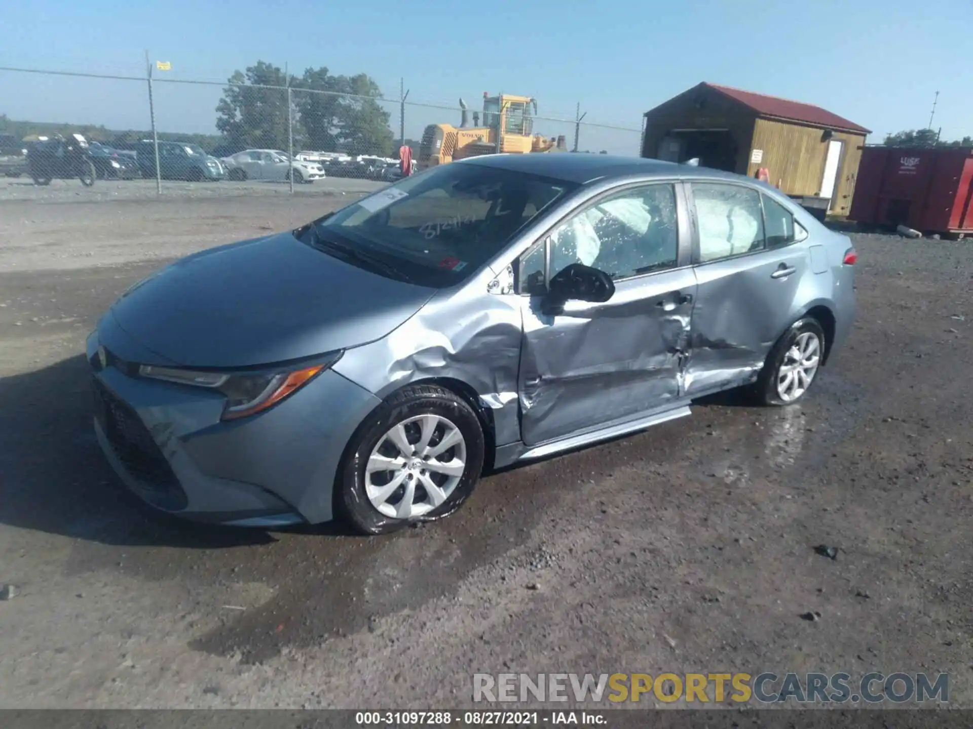 2 Photograph of a damaged car JTDEPMAE5MJ121836 TOYOTA COROLLA 2021