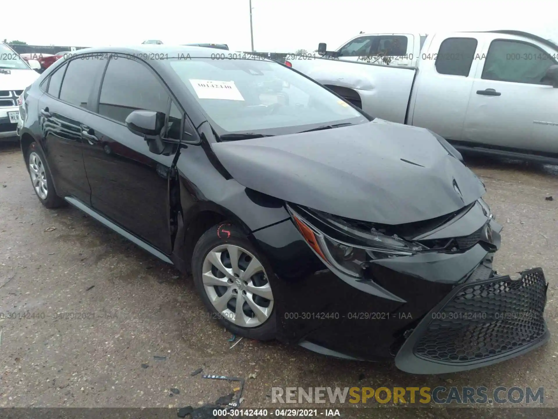 1 Photograph of a damaged car JTDEPMAE5MJ122629 TOYOTA COROLLA 2021