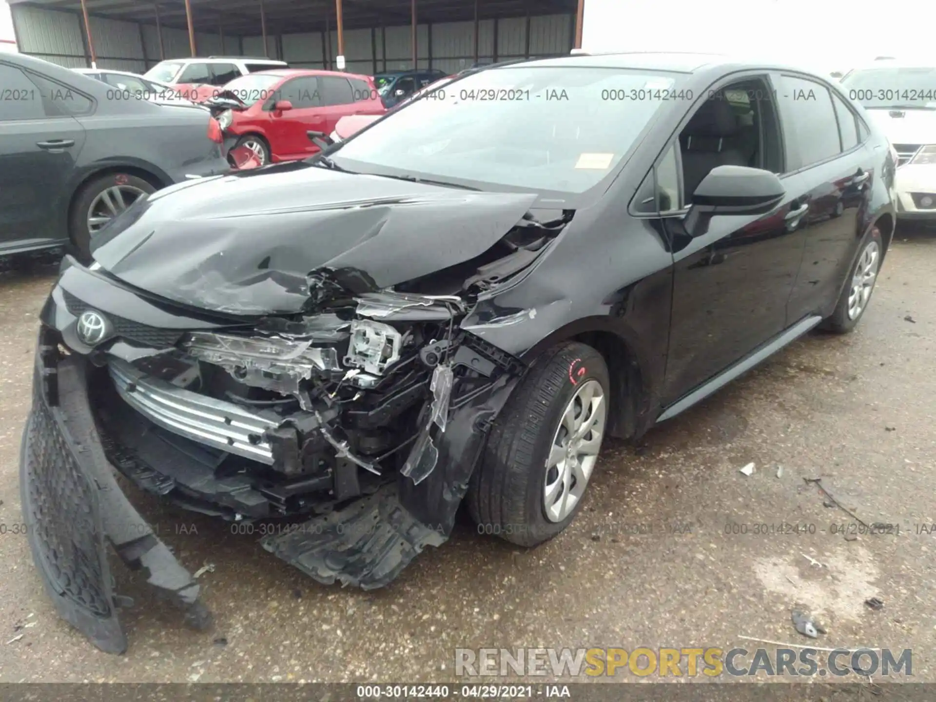 2 Photograph of a damaged car JTDEPMAE5MJ122629 TOYOTA COROLLA 2021