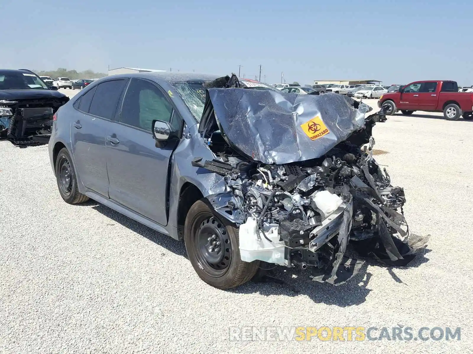 1 Photograph of a damaged car JTDEPMAE5MJ123117 TOYOTA COROLLA 2021