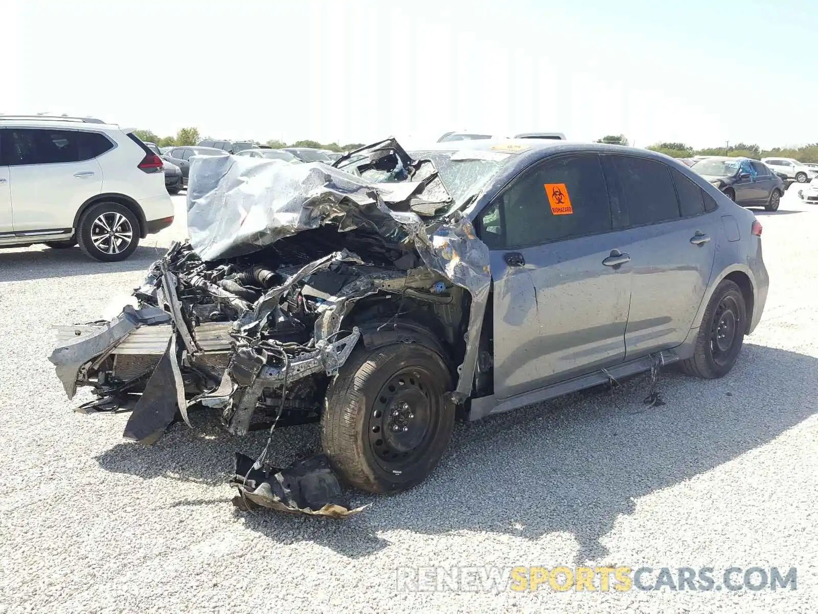 2 Photograph of a damaged car JTDEPMAE5MJ123117 TOYOTA COROLLA 2021