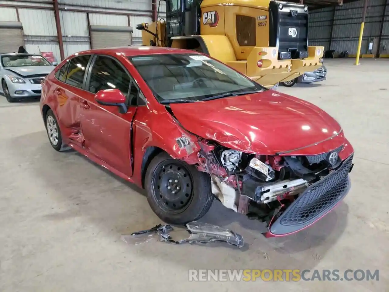 1 Photograph of a damaged car JTDEPMAE5MJ123568 TOYOTA COROLLA 2021