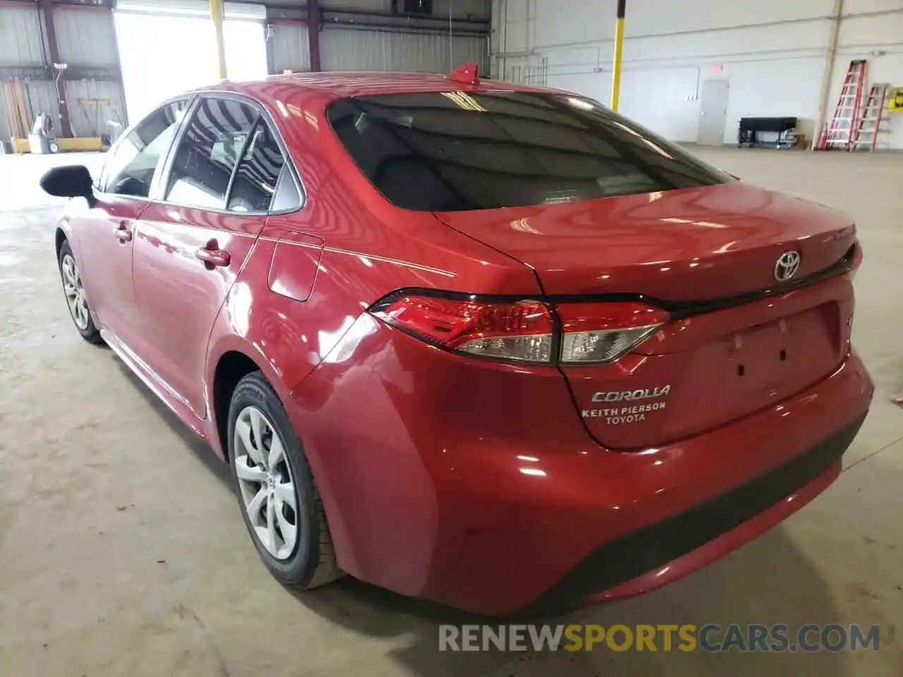 3 Photograph of a damaged car JTDEPMAE5MJ123568 TOYOTA COROLLA 2021