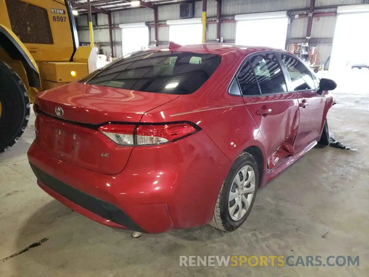 4 Photograph of a damaged car JTDEPMAE5MJ123568 TOYOTA COROLLA 2021